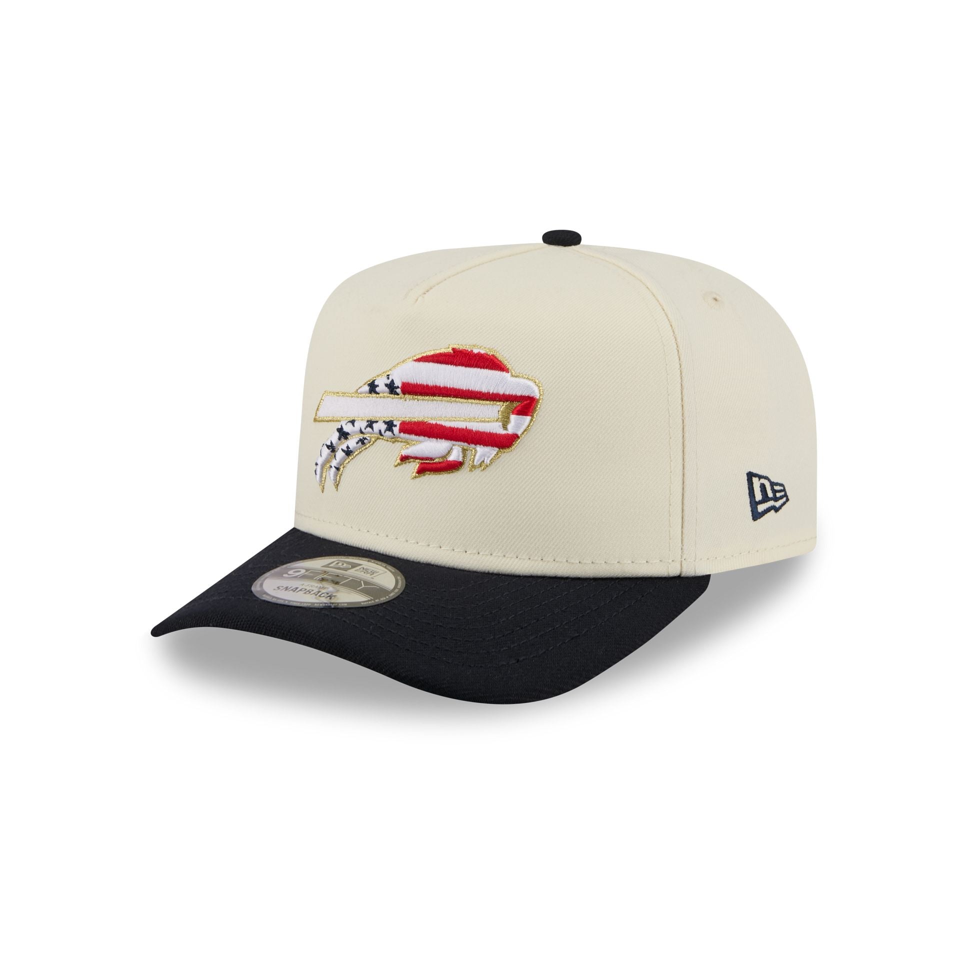 Buffalo Bills Chrome White Stars and Stripes 9FIFTY A-Frame Snapback Hat