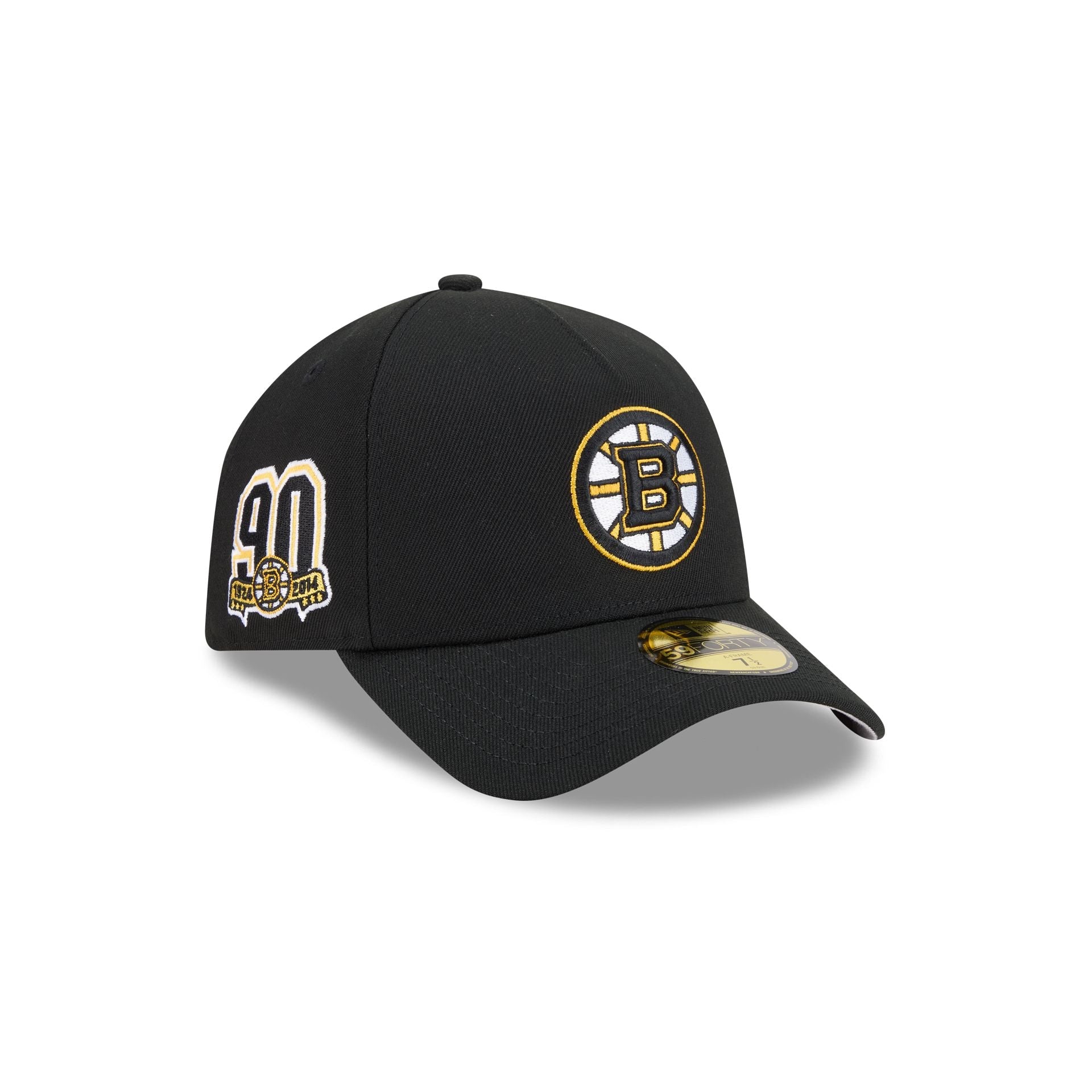 Boston Bruins Team Side 59FORTY A-Frame Fitted Hat