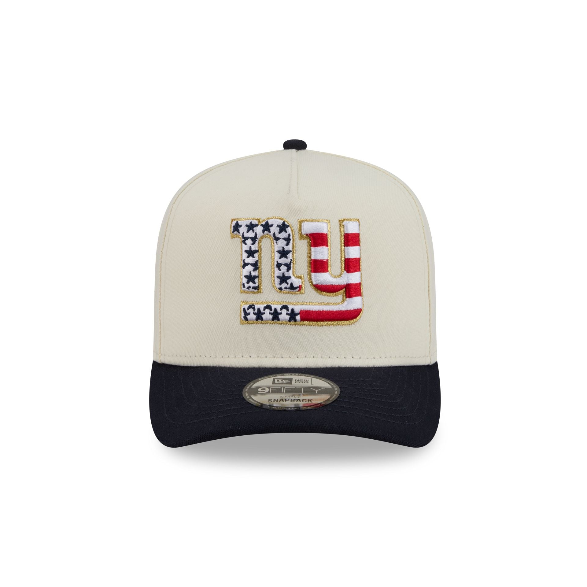 New York Giants Chrome White Stars and Stripes 9FIFTY A-Frame Snapback Hat