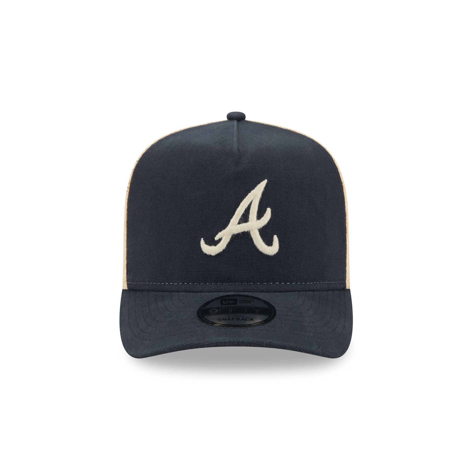 Atlanta Braves Grained 9FIFTY A-Frame Snapback Hat