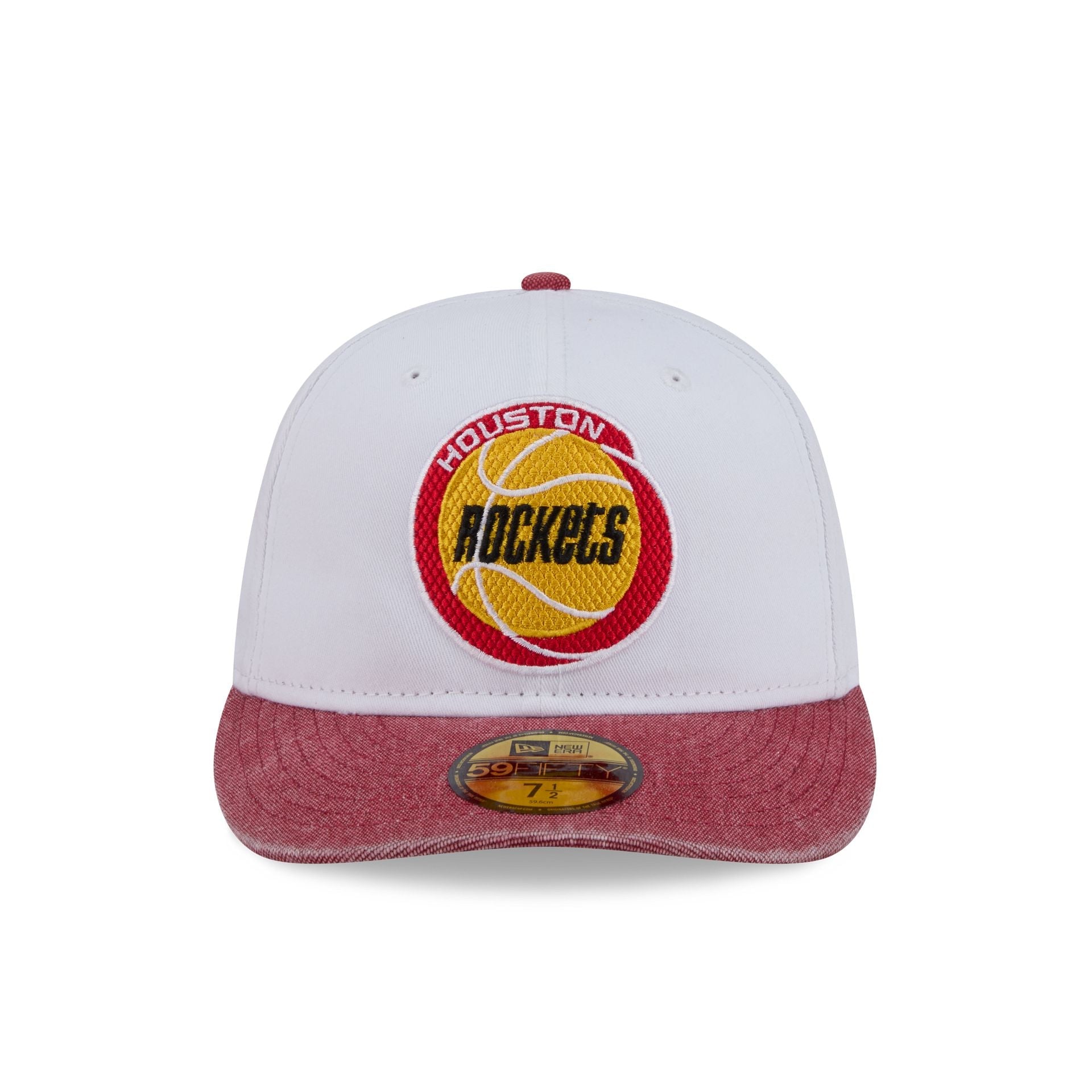 Houston Rockets Hardwood Classics Diamond Stitch White 59FIFTY Fitted Hat