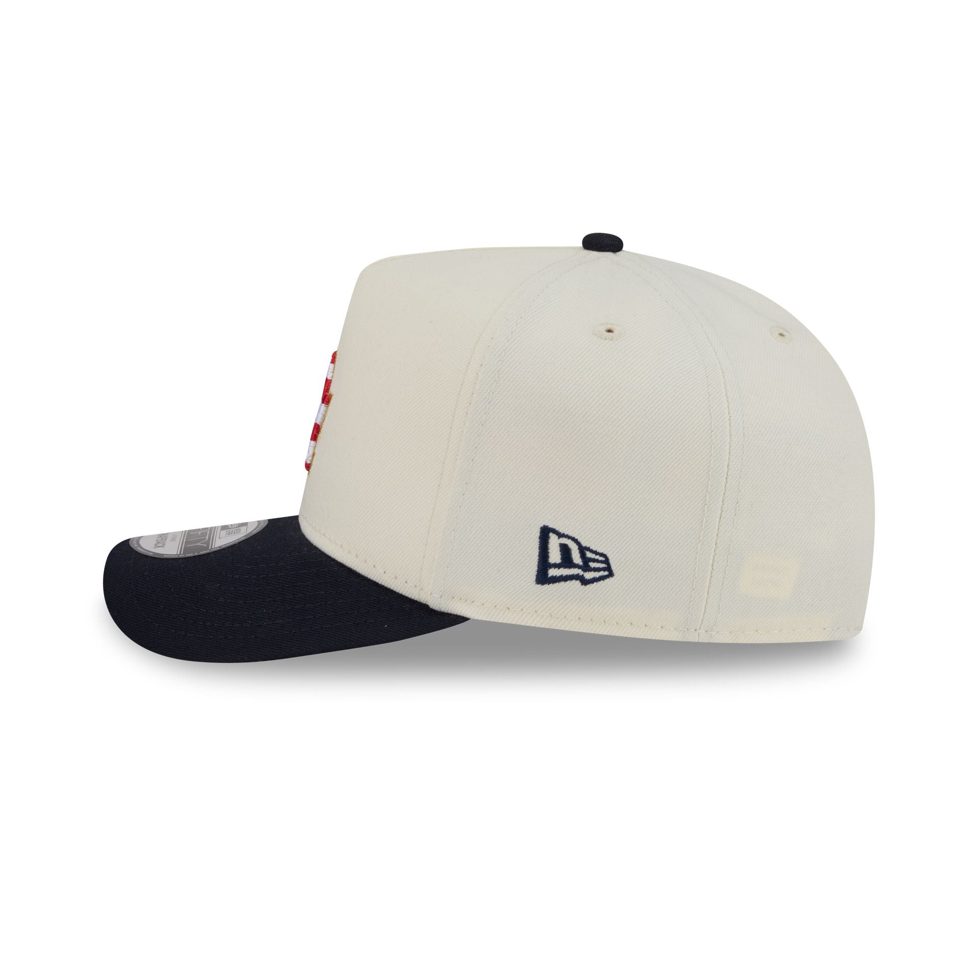 Los Angeles Dodgers Chrome White Stars and Stripes 9FIFTY A-Frame Snapback Hat