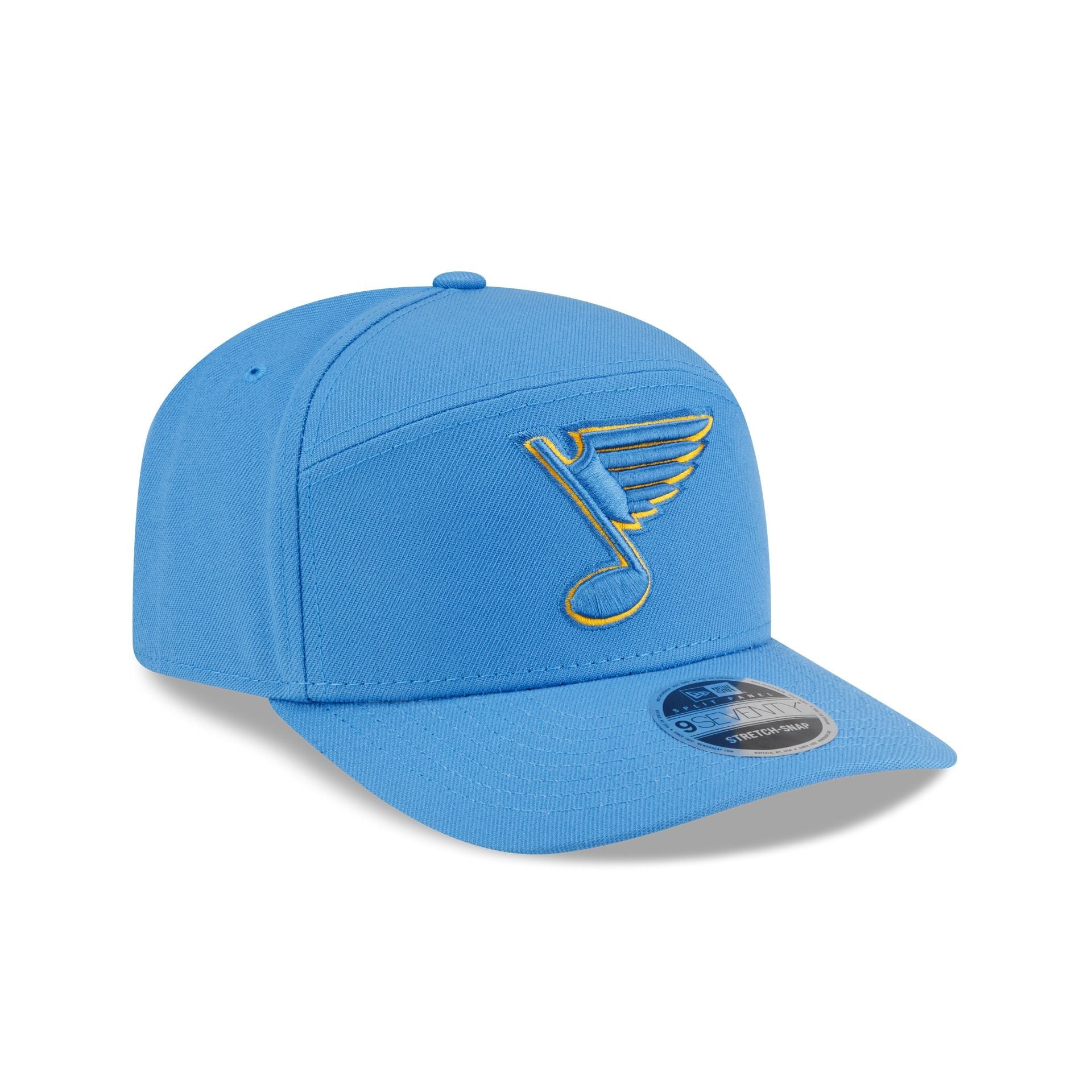 St. Louis Blues Poly Split Panel 9SEVENTY Stretch-Snap Hat