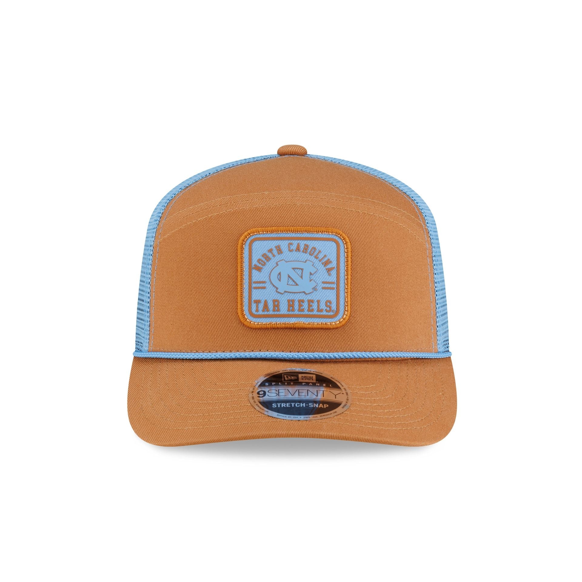 North Carolina Tar Heels Light Bronze Split Panel 9SEVENTY Trucker Hat