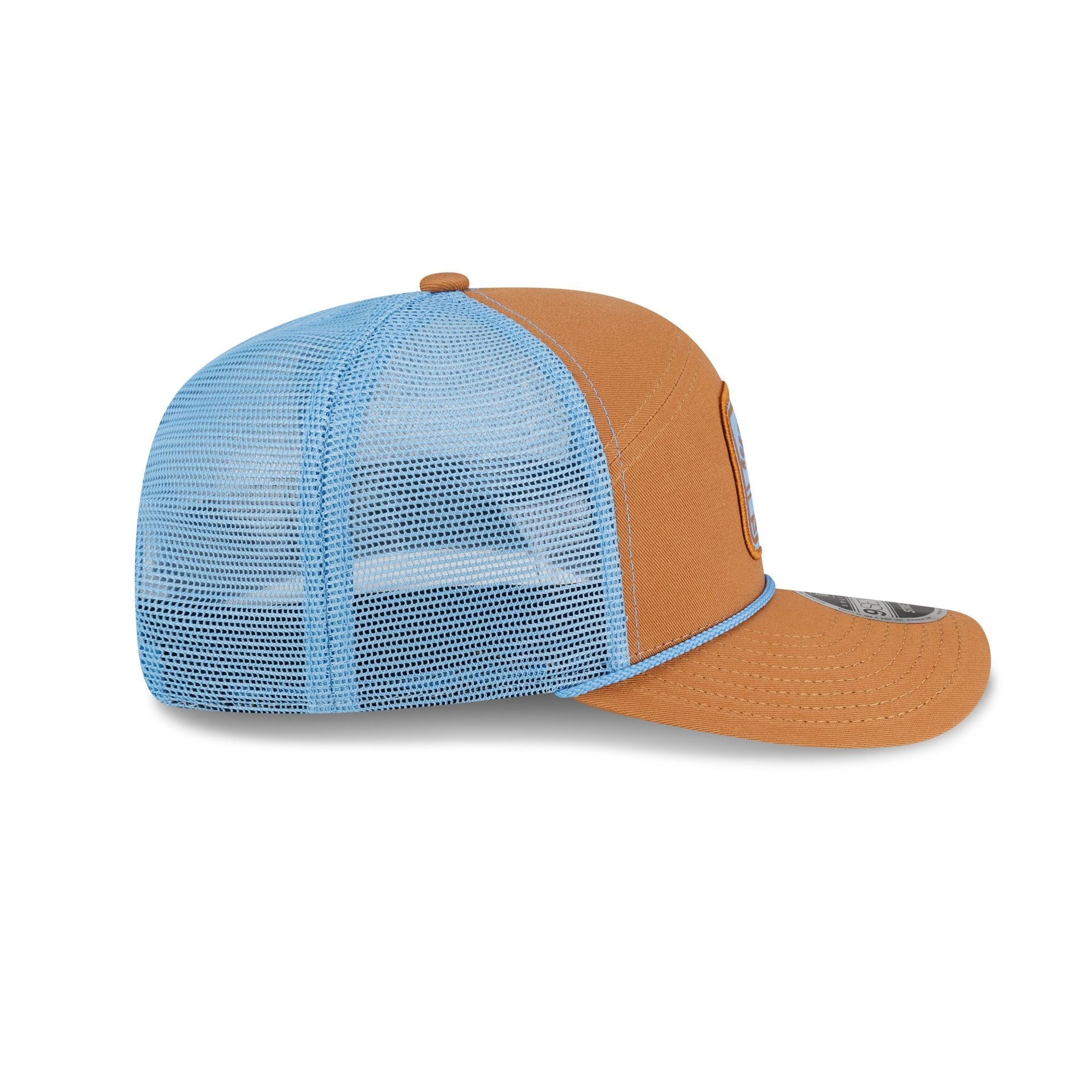 North Carolina Tar Heels Light Bronze Split Panel 9SEVENTY Trucker Hat