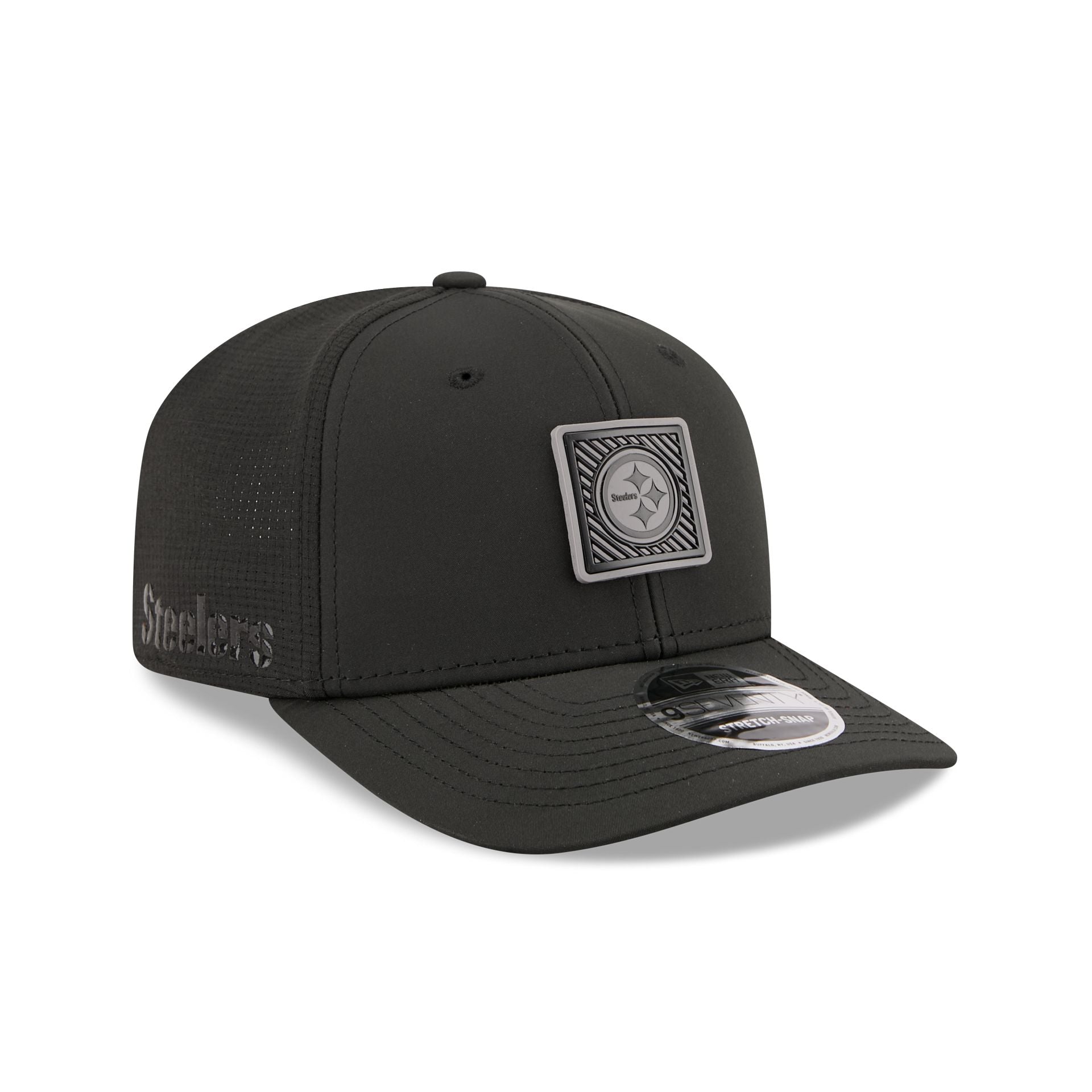 Pittsburgh Steelers 2026 Training Black 9SEVENTY Stretch-Snap Hat