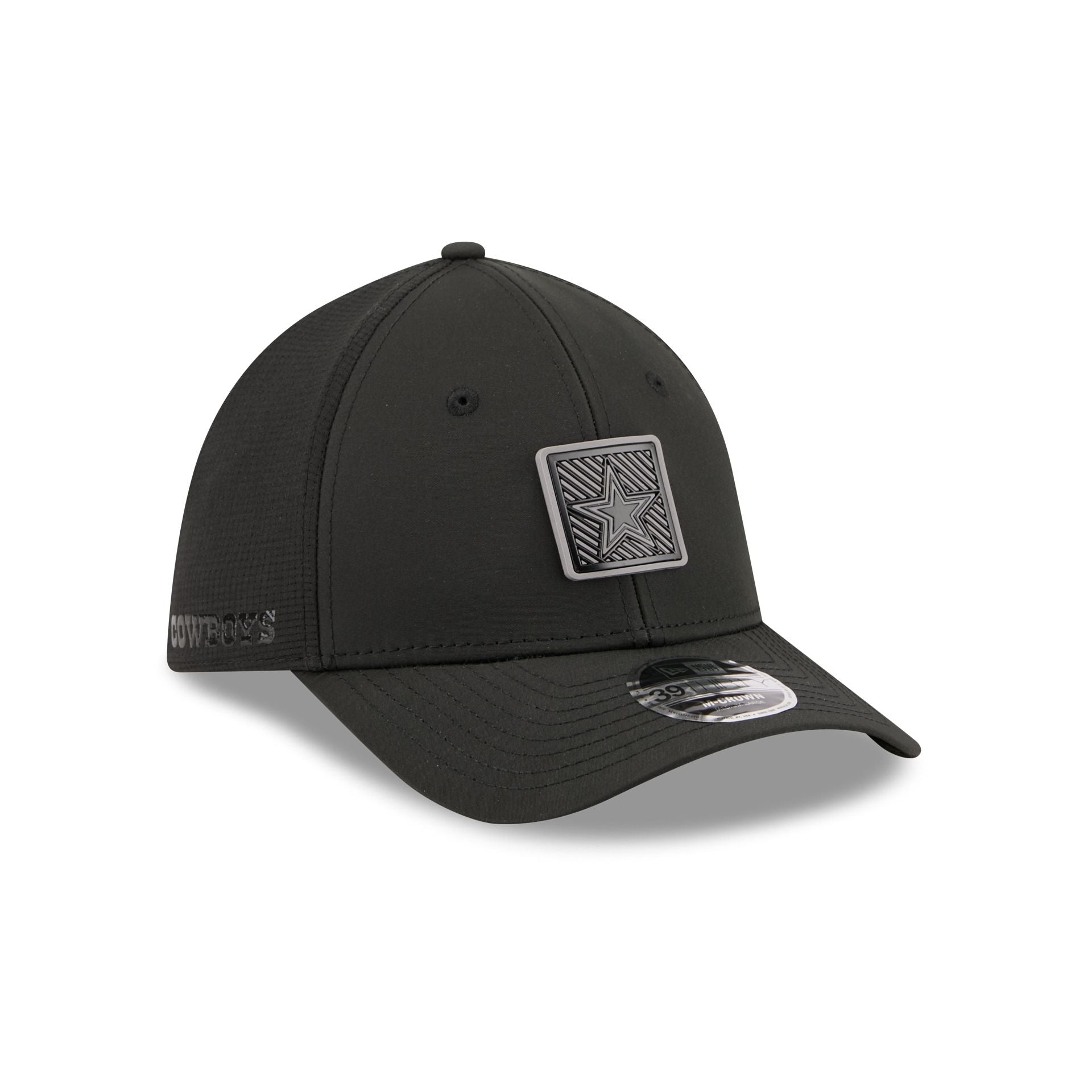 Dallas Cowboys 2026 Training Black 39THIRTY M-Crown Stretch-Fit Hat