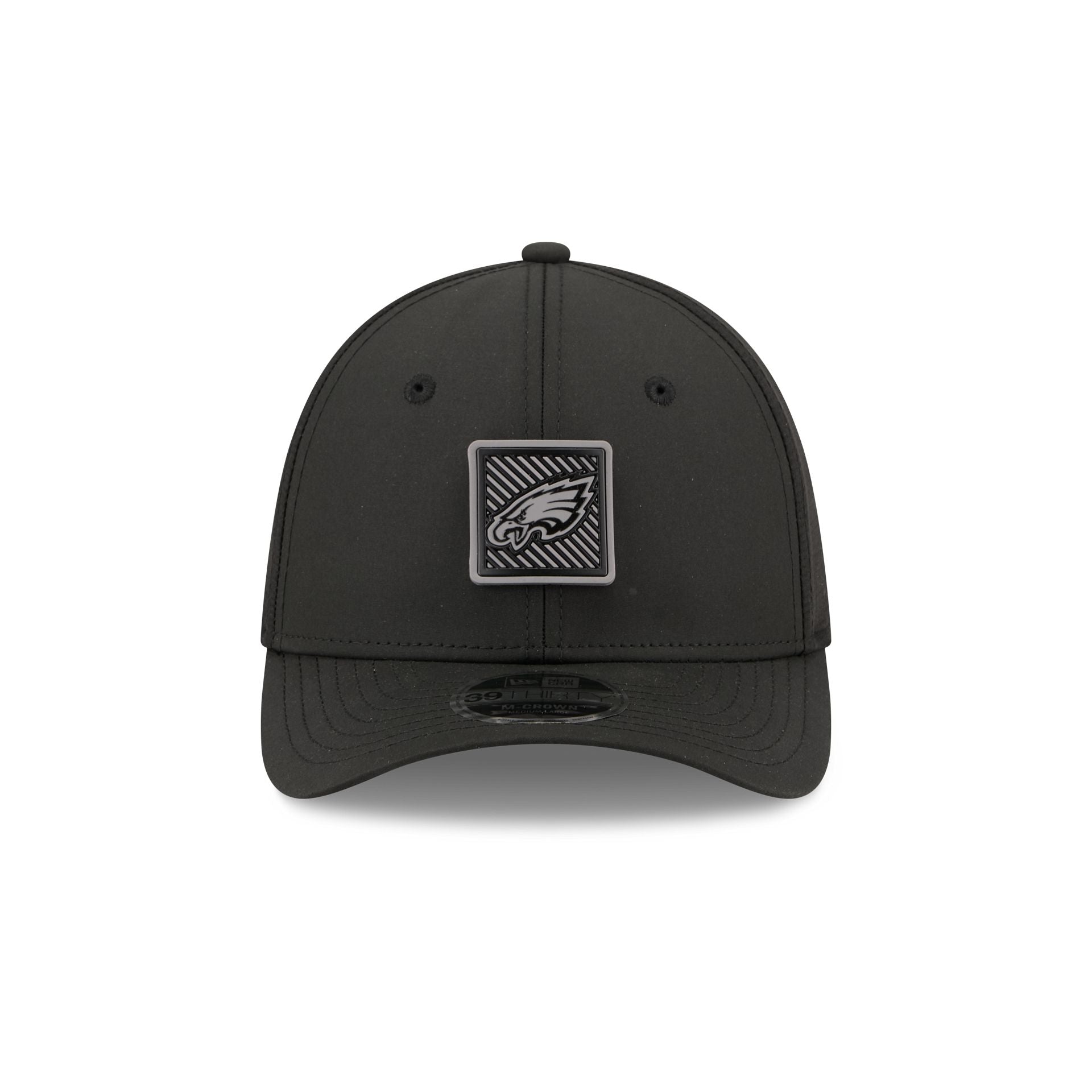 Philadelphia Eagles 2026 Training Black 39THIRTY M-Crown Stretch-Fit Hat