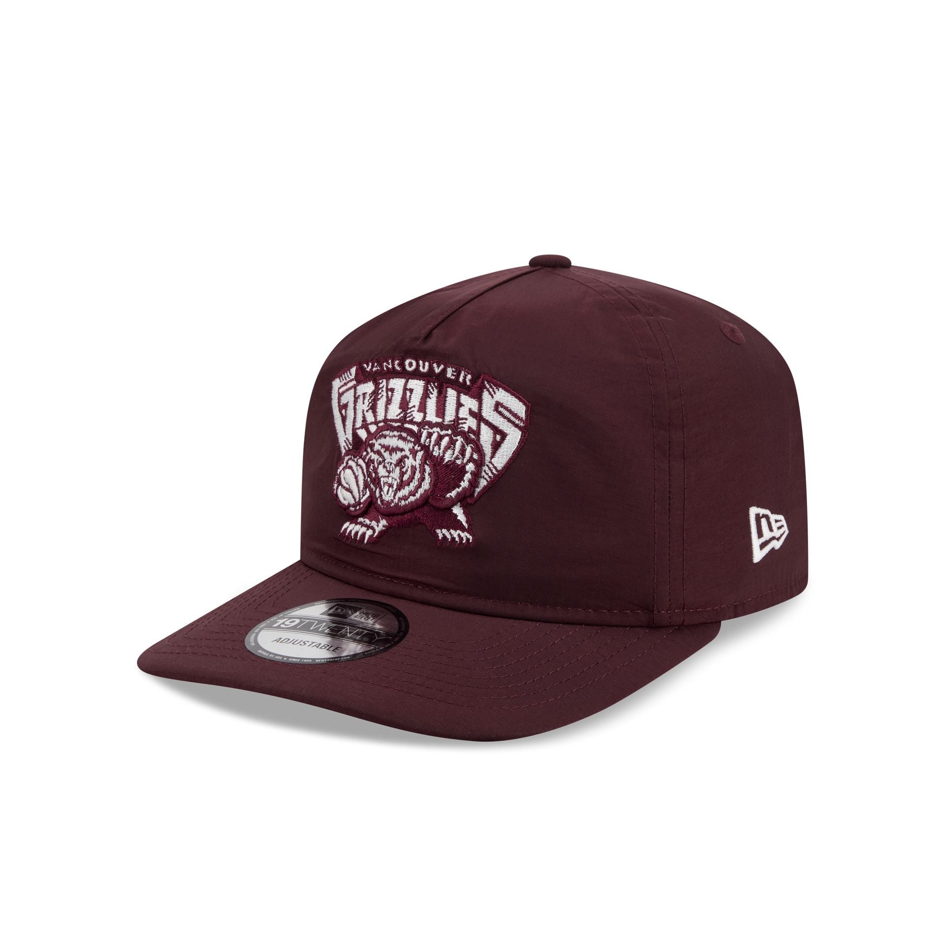 Vancouver Grizzlies Burgundy Nylon 19TWENTY Adjustable Hat
