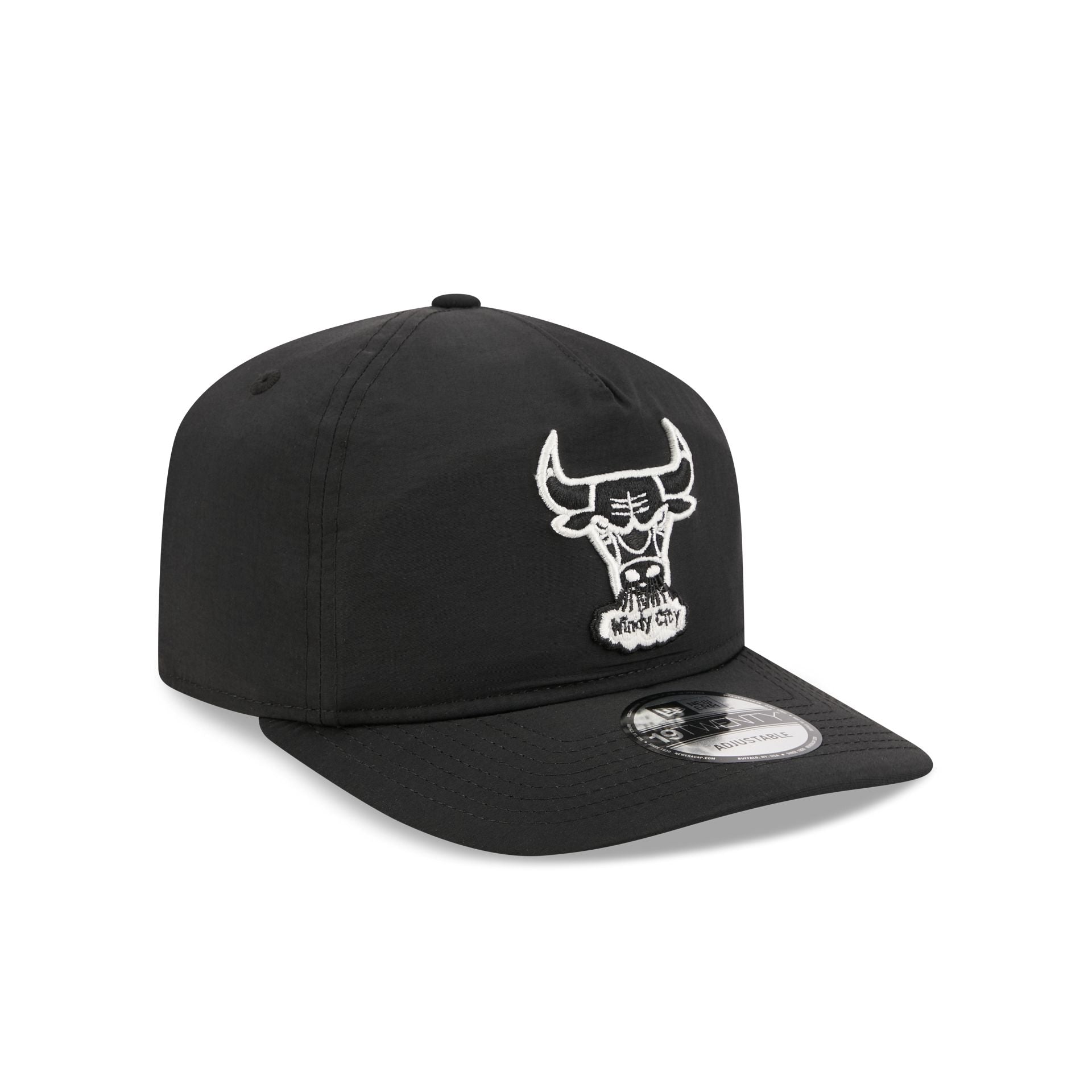 Chicago Bulls Black Nylon 19TWENTY Adjustable Hat