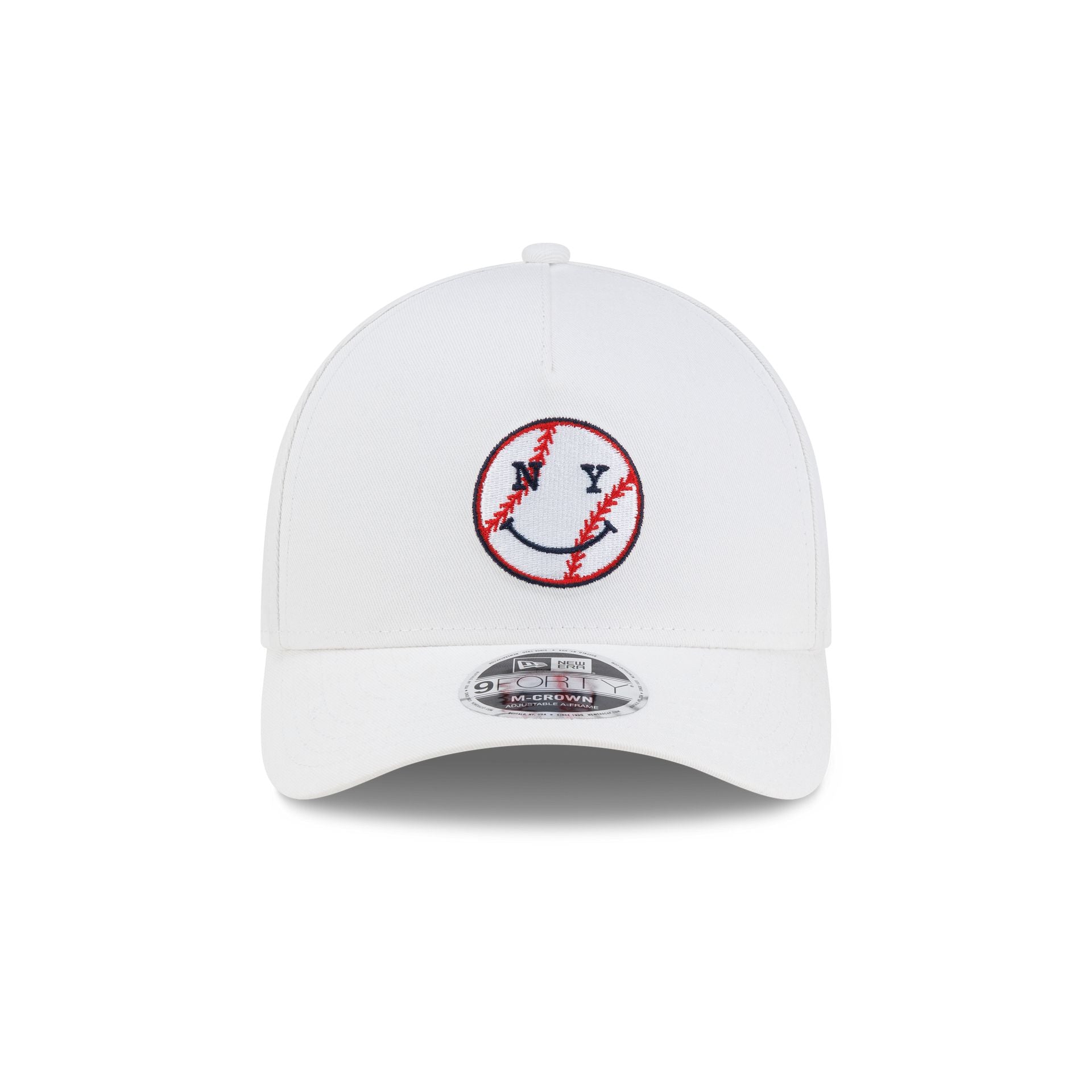 New York or Nowhere x New York Yankees Baseball White 9FORTY M-Crown A-Frame Snapback Hat