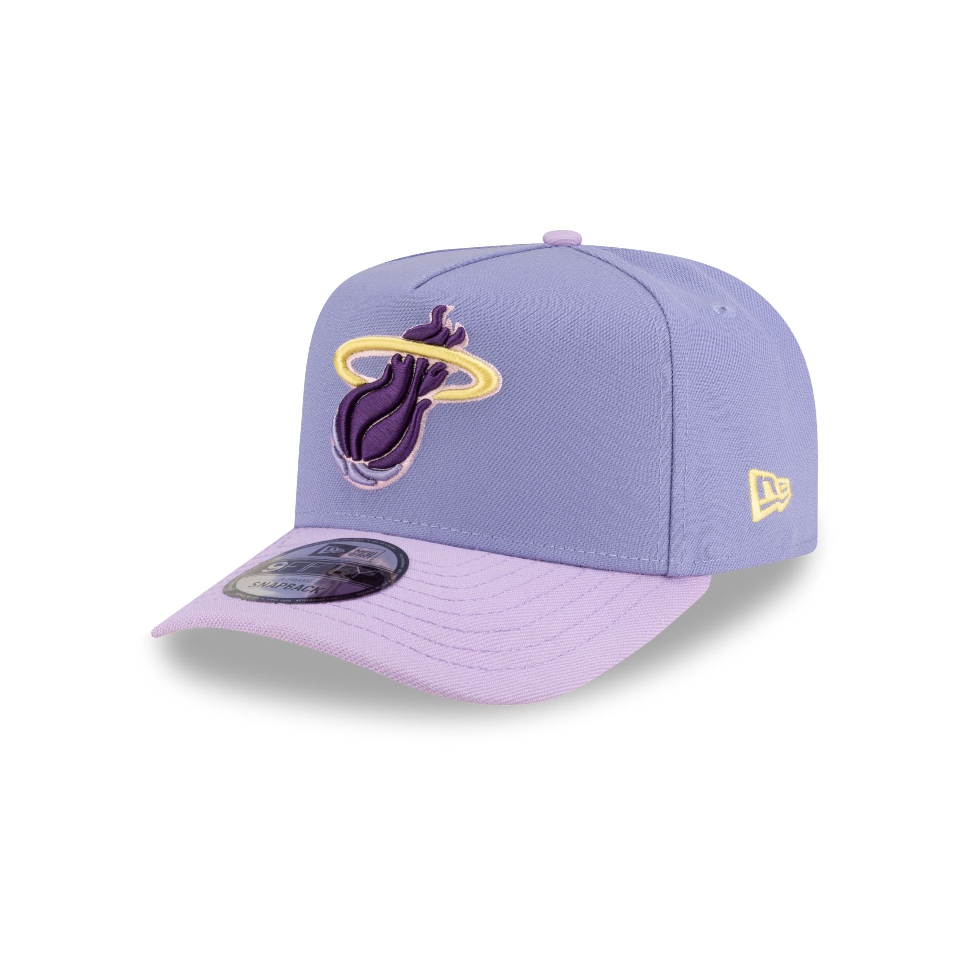 Miami Heat Lavender 9FIFTY A-Frame Snapback Hat
