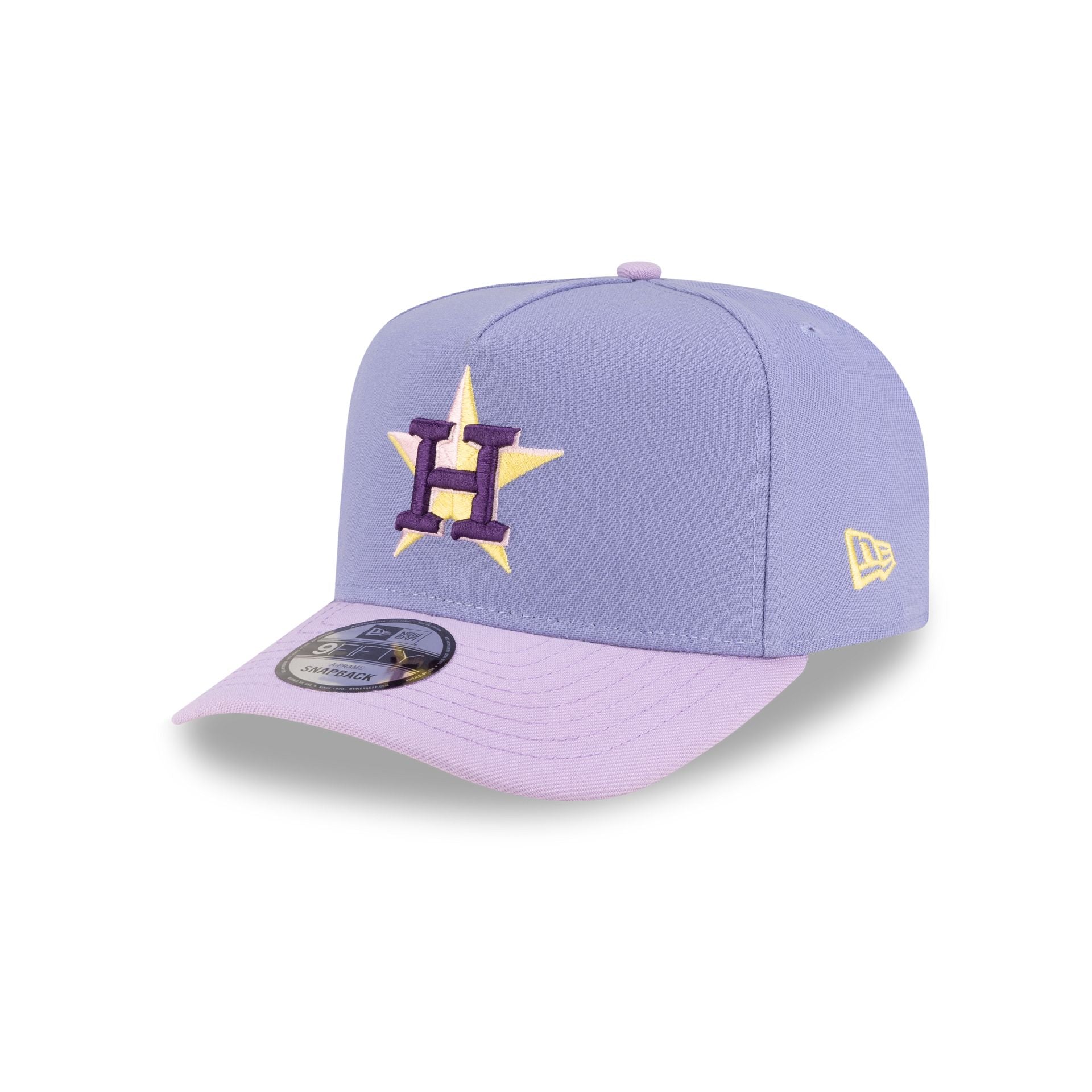 Houston Astros Lavender 9FIFTY A-Frame Snapback Hat