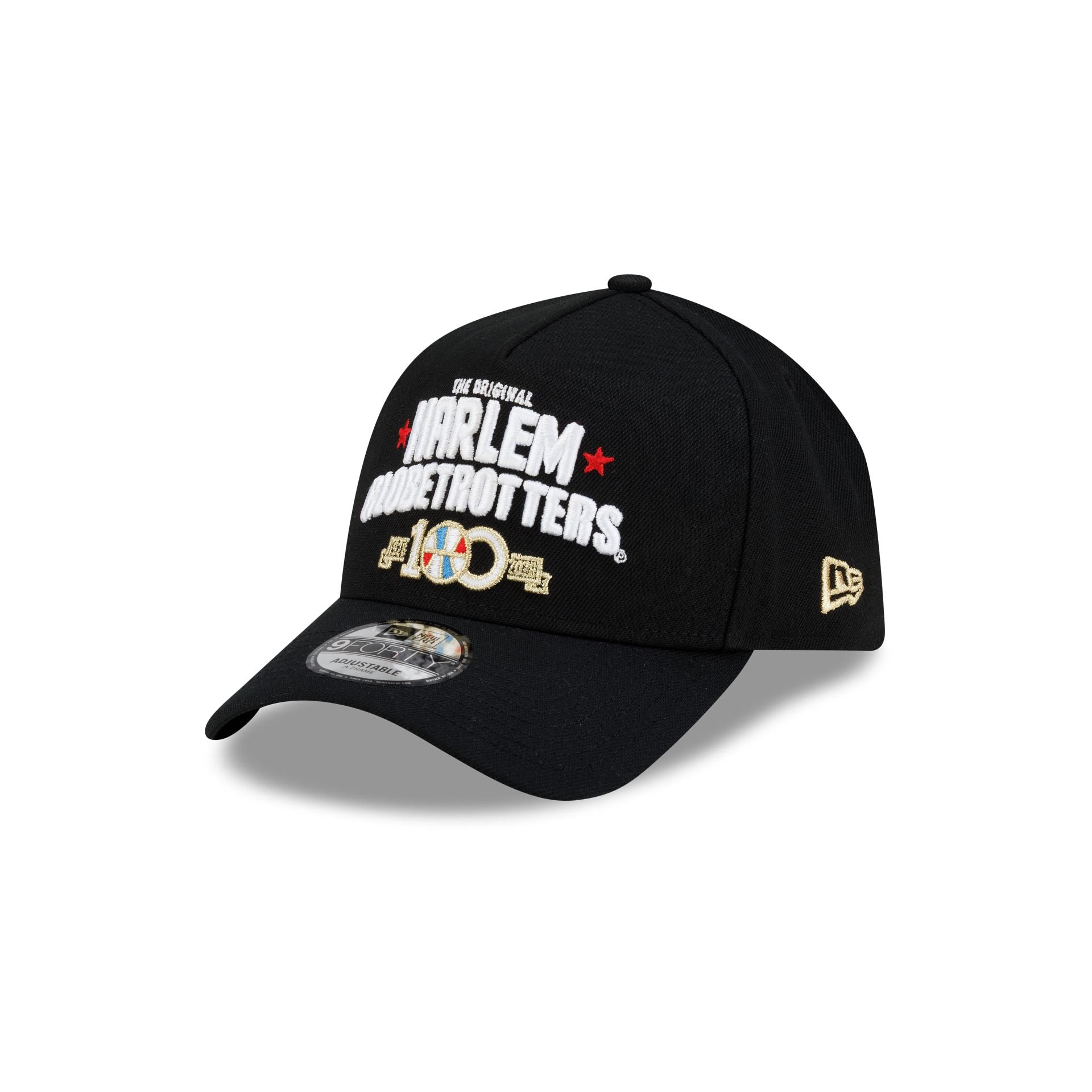 Harlem Globetrotters 100th Anniversary Black 9FORTY A-Frame Snapback Hat