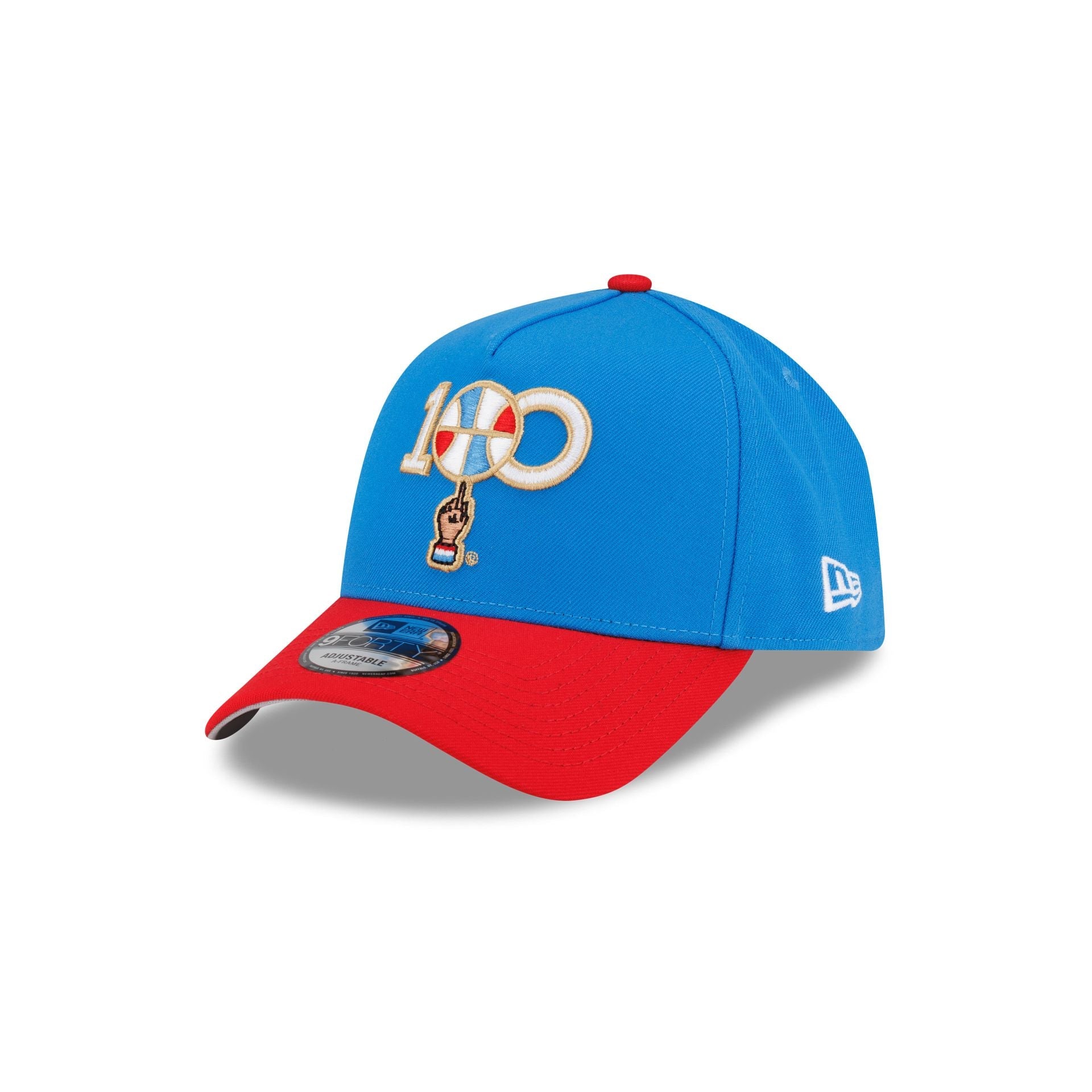 Harlem Globetrotters 100th Anniversary Blue 9FORTY A-Frame Snapback Hat