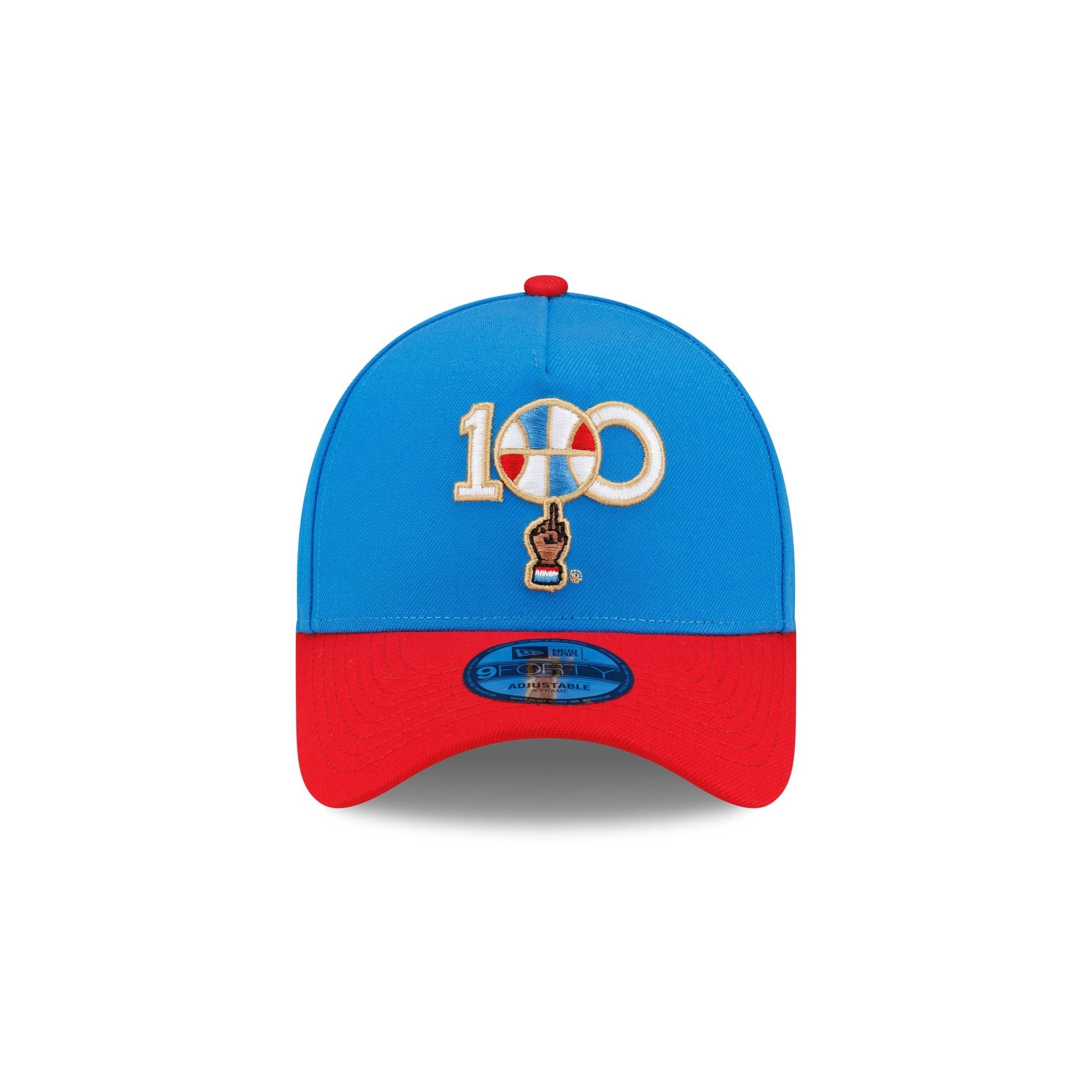 Harlem Globetrotters 100th Anniversary Blue 9FORTY A-Frame Snapback Hat