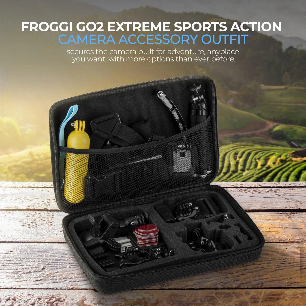 DJI Osmo Action 4 Camera Standard Combo, Bundle with Froggi Extreme Sport Access