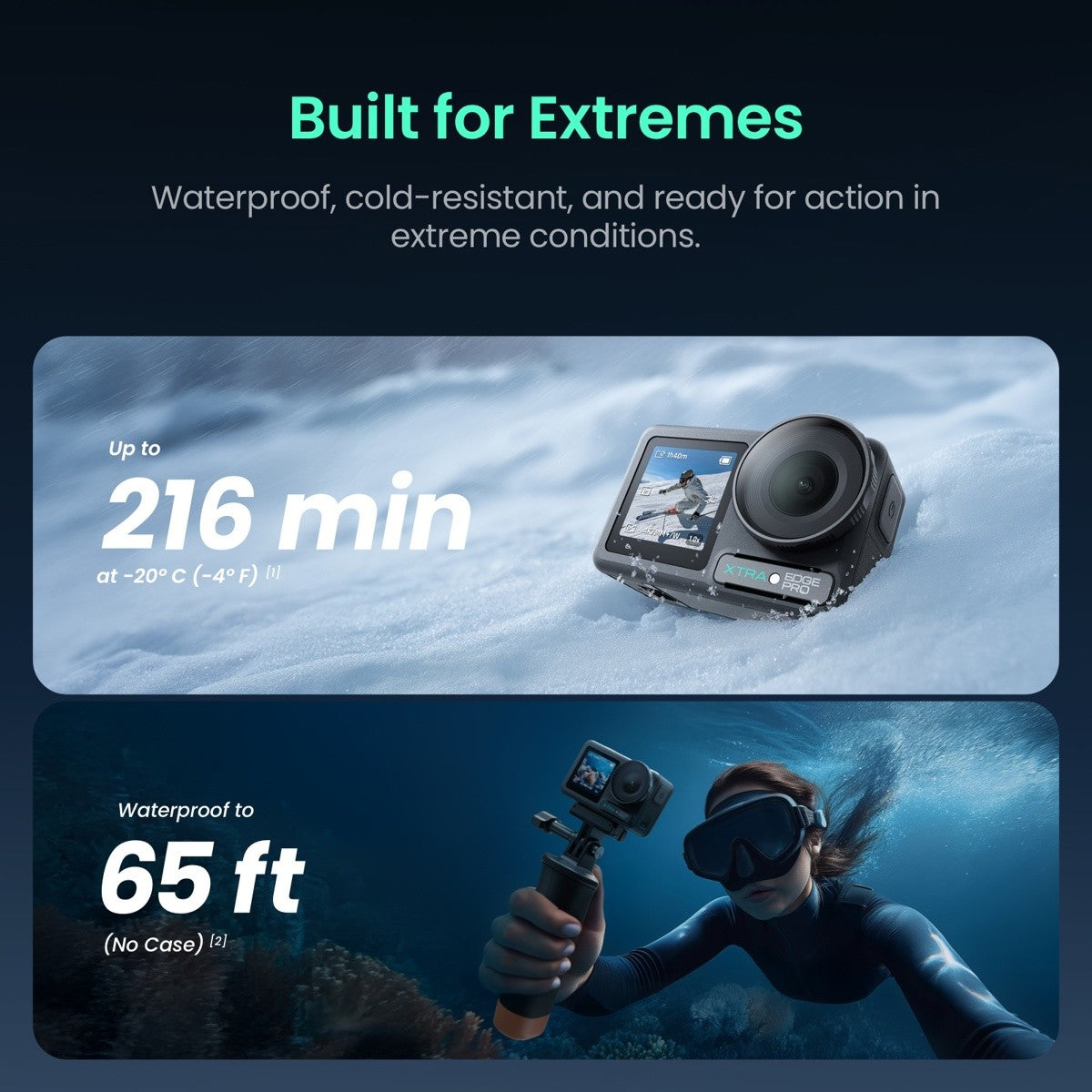 XTRA EDGE Pro 4K Action Camera
