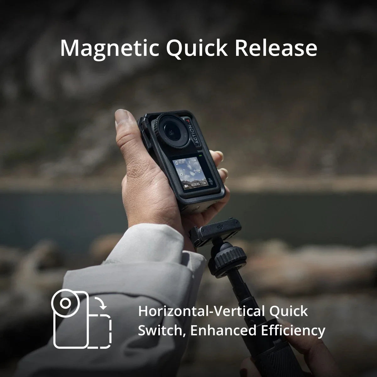 DJI Osmo Action 4 Camera Standard Combo, Bundle with Froggi Extreme Sport Access