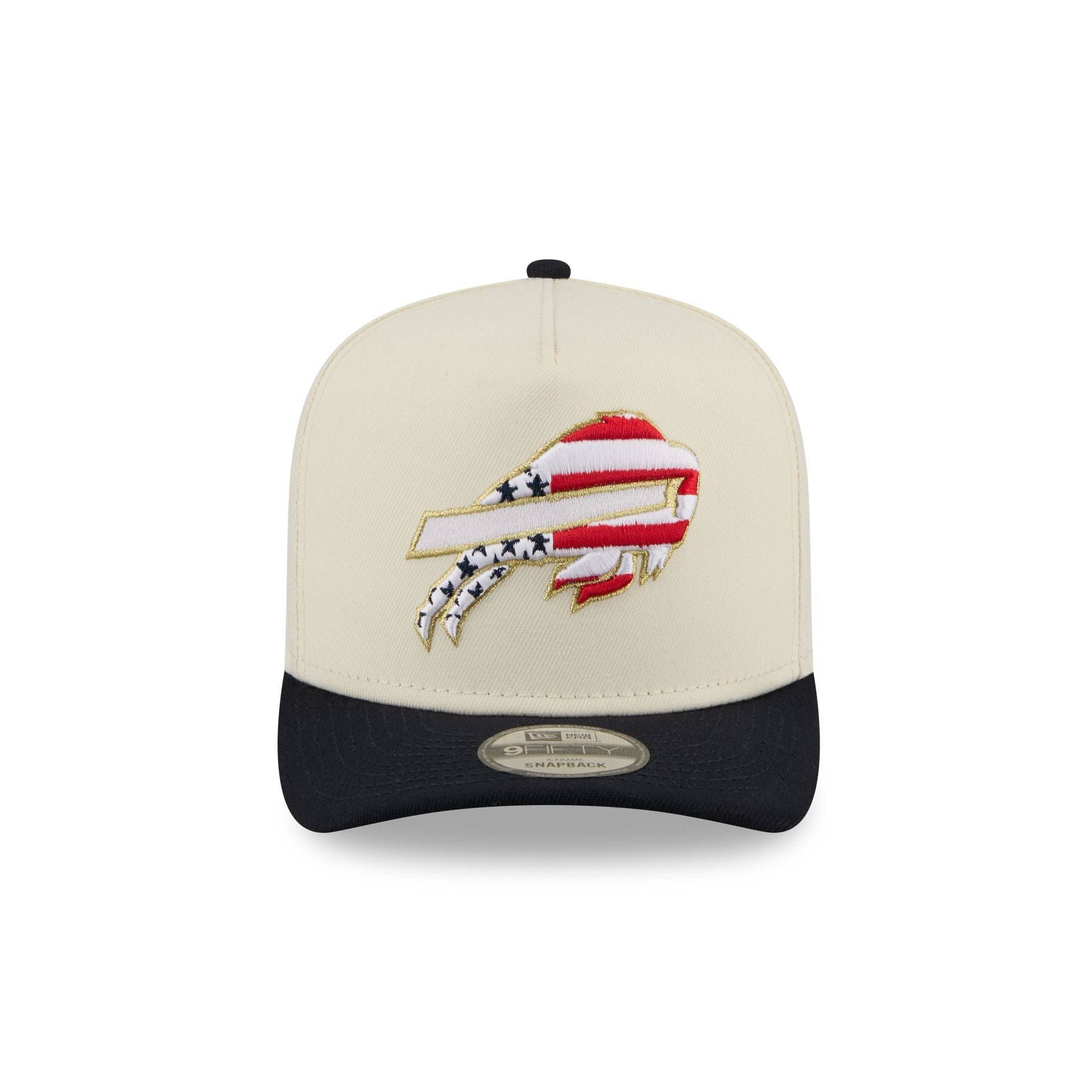 Buffalo Bills Chrome White Stars and Stripes 9FIFTY A-Frame Snapback Hat