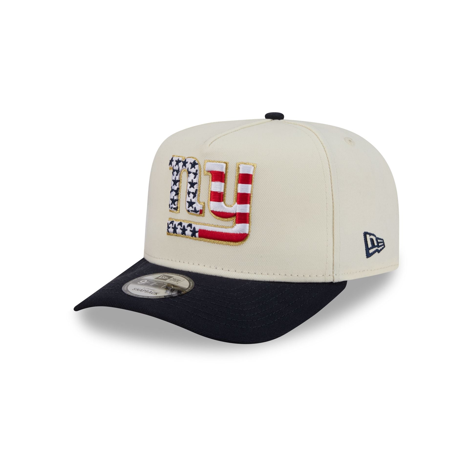 New York Giants Chrome White Stars and Stripes 9FIFTY A-Frame Snapback Hat