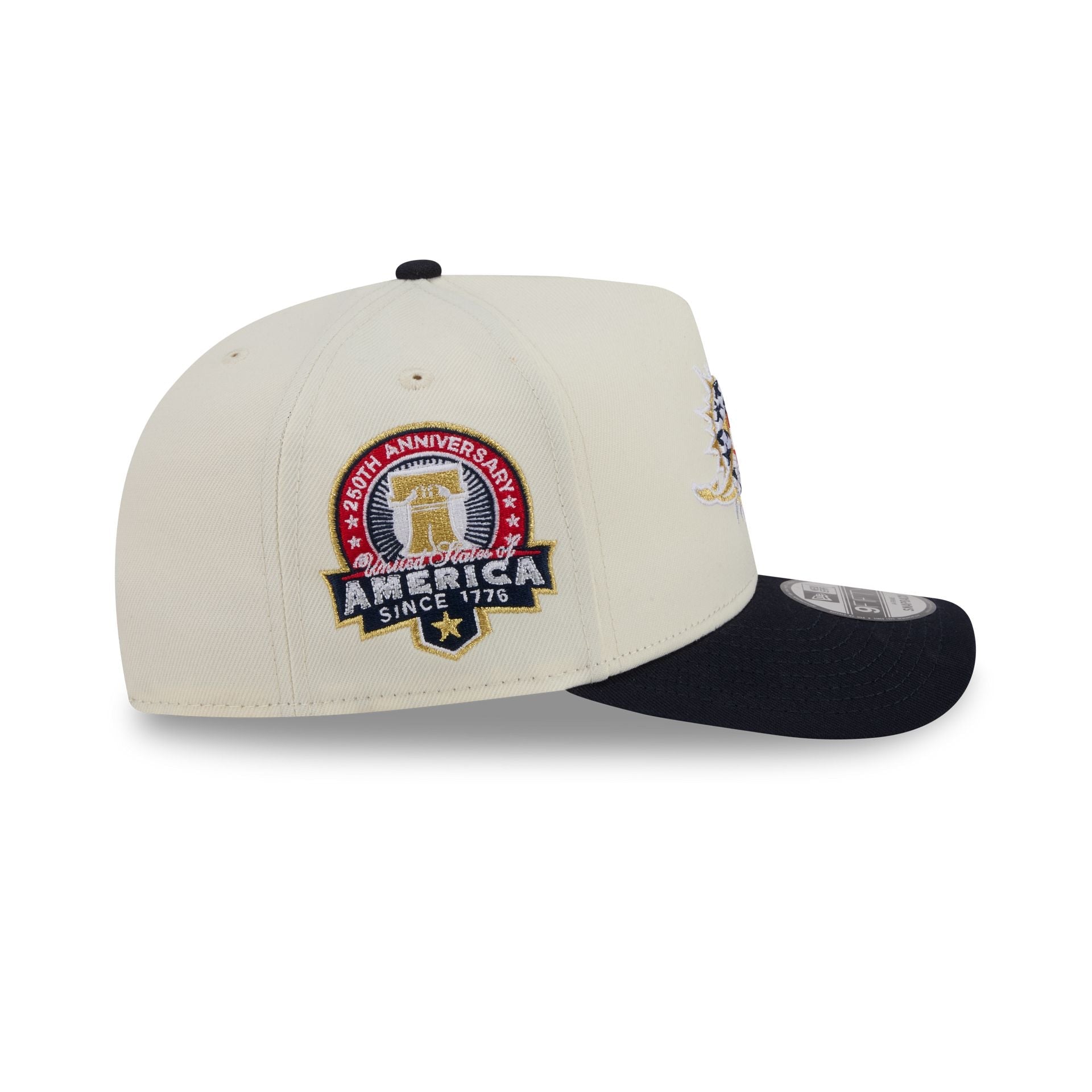 Miami Dolphins Chrome White Stars and Stripes 9FIFTY A-Frame Snapback Hat