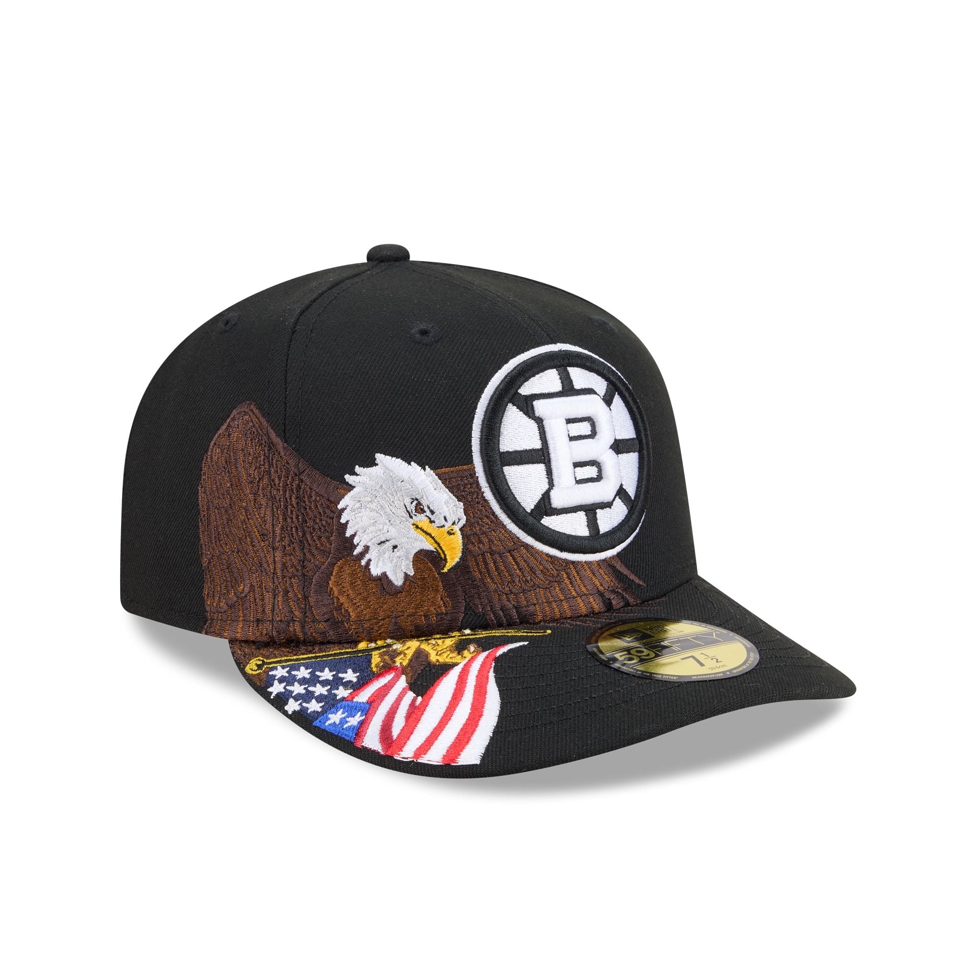 Boston Bruins Liberty Eagle 59FIFTY Fitted Hat