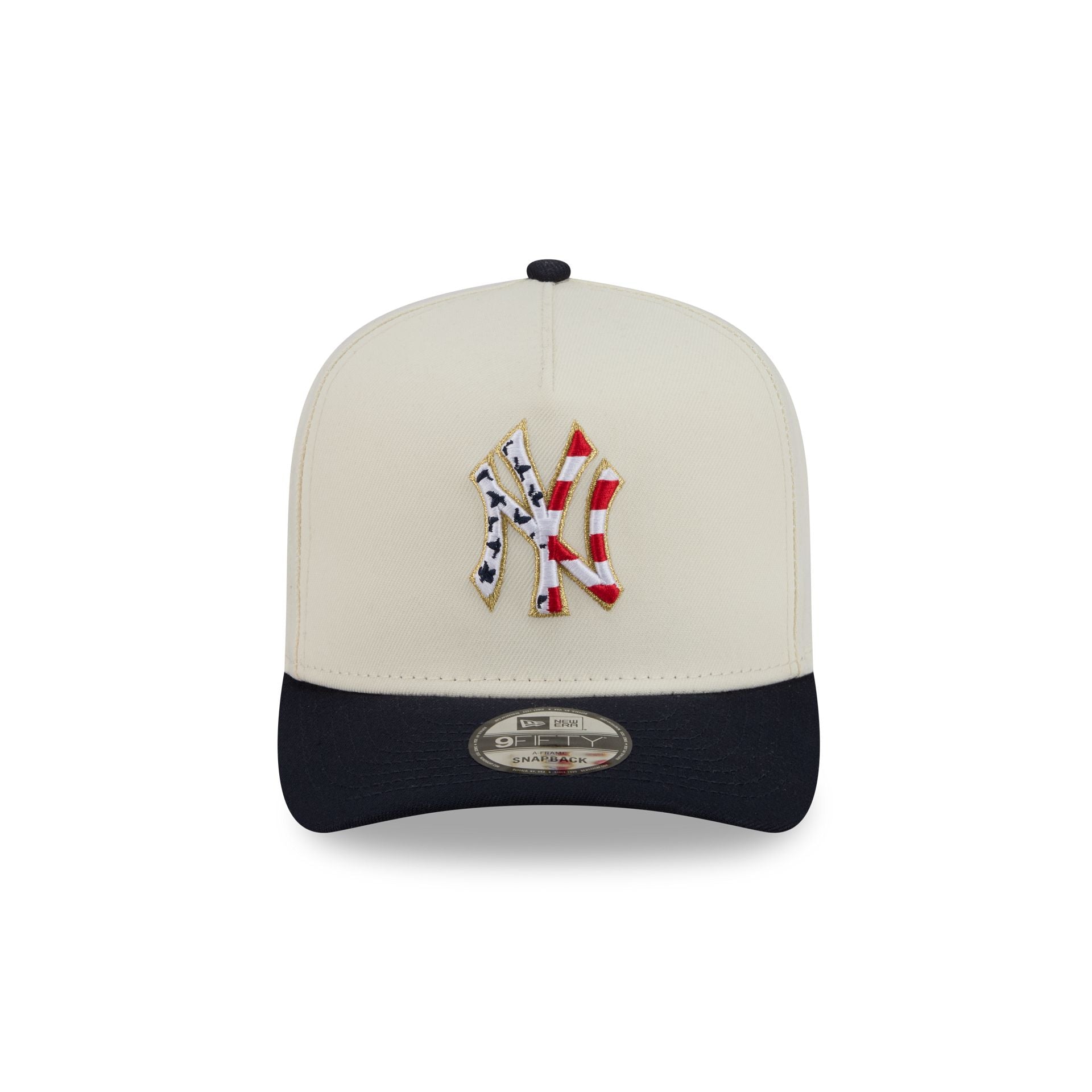 New York Yankees Chrome White Stars and Stripes 9FIFTY A-Frame Snapback Hat