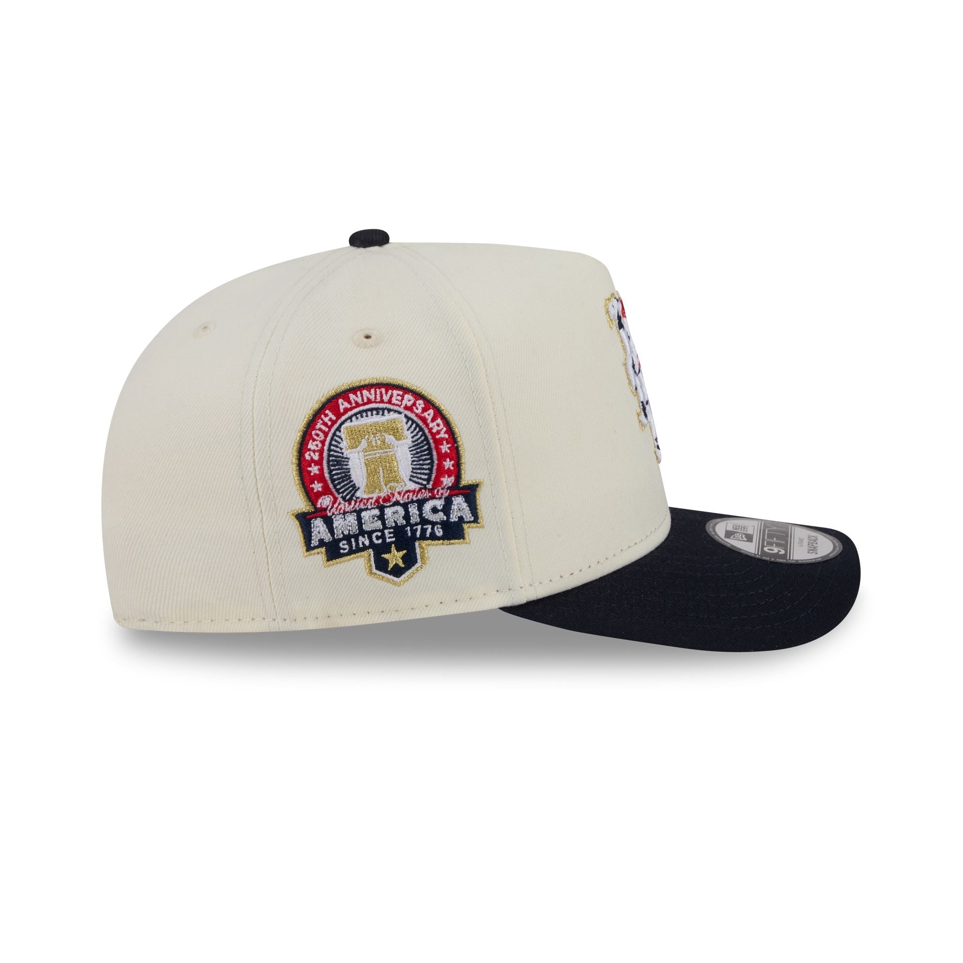 New York Mets Chrome White Stars and Stripes 9FIFTY A-Frame Snapback Hat