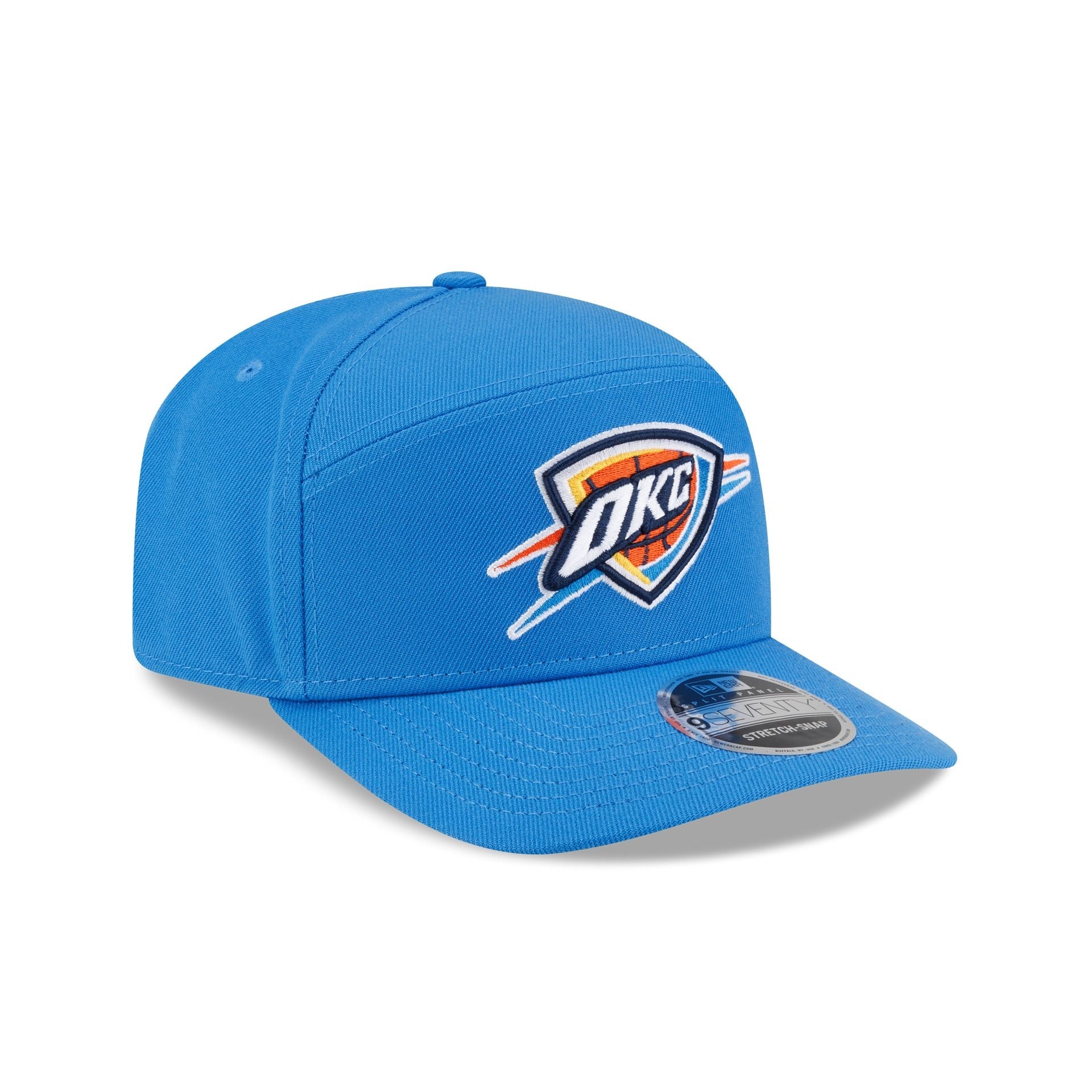 Oklahoma City Thunder Poly Split Panel 9SEVENTY Stretch-Snap Hat