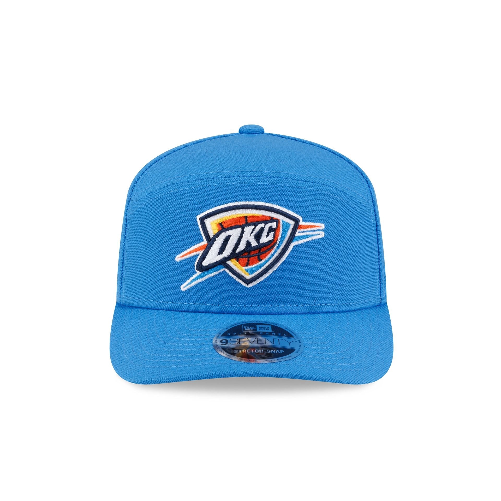 Oklahoma City Thunder Poly Split Panel 9SEVENTY Stretch-Snap Hat