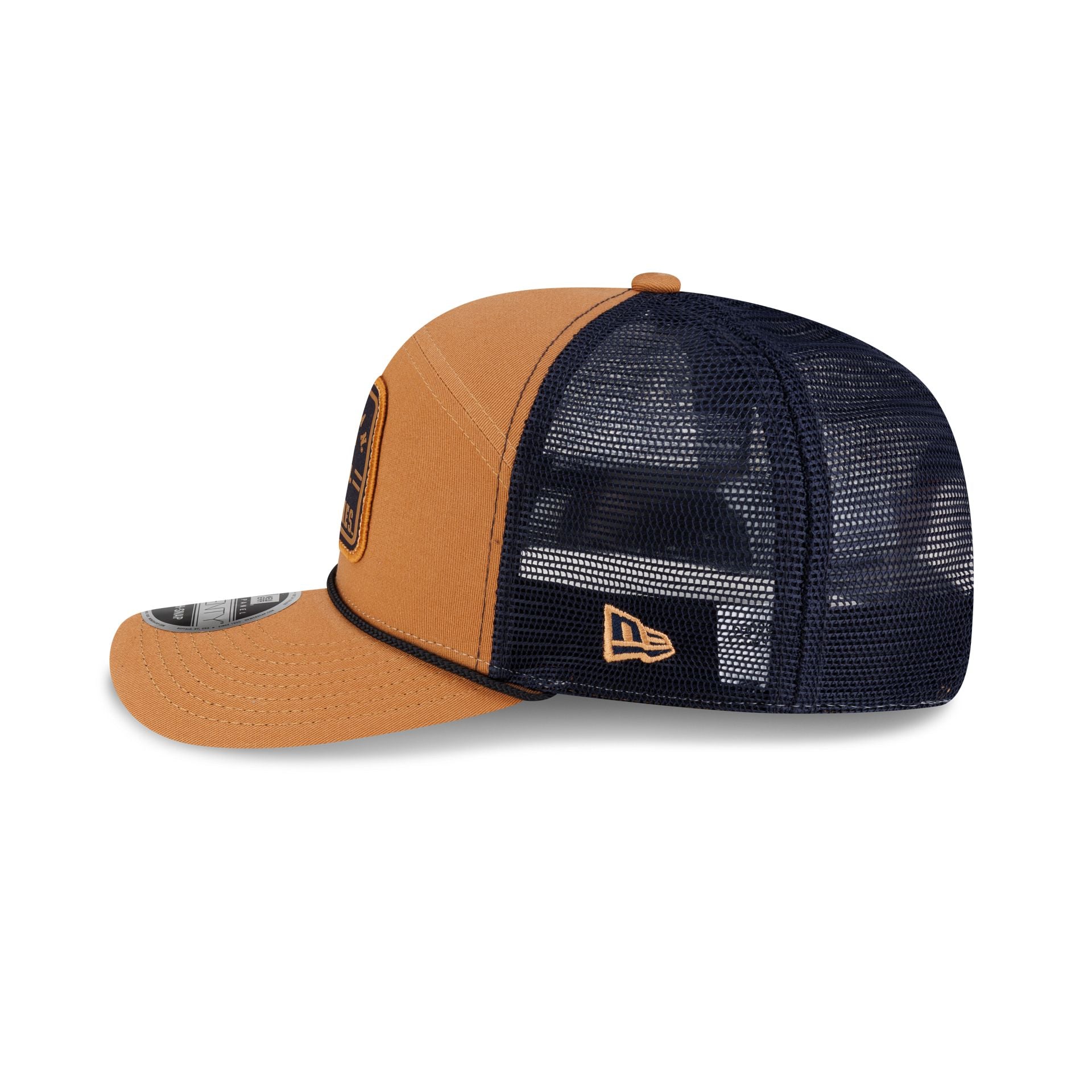 Michigan Wolverines Light Bronze Split Panel 9SEVENTY Trucker Hat