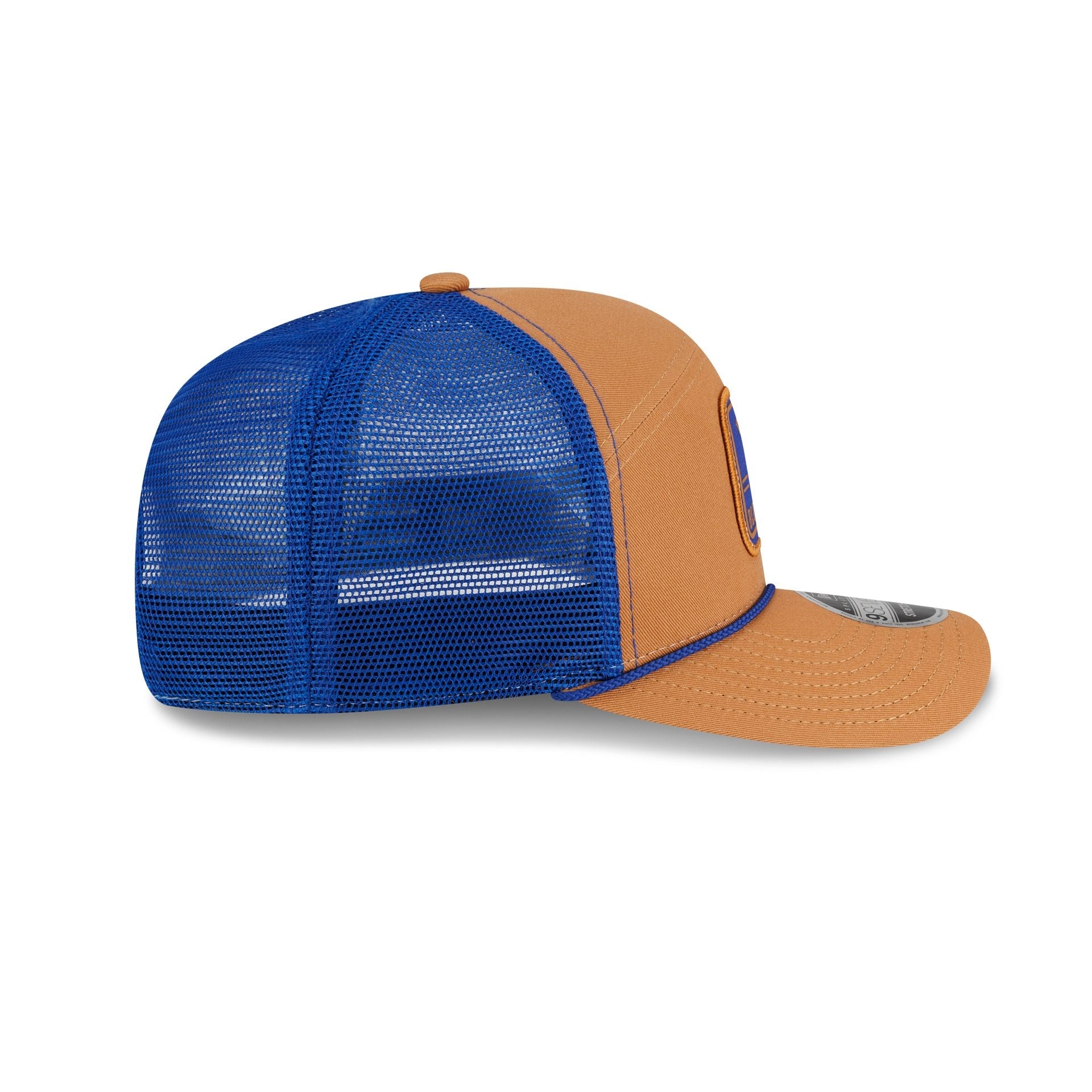 Duke Blue Devils Light Bronze Split Panel 9SEVENTY Trucker Hat