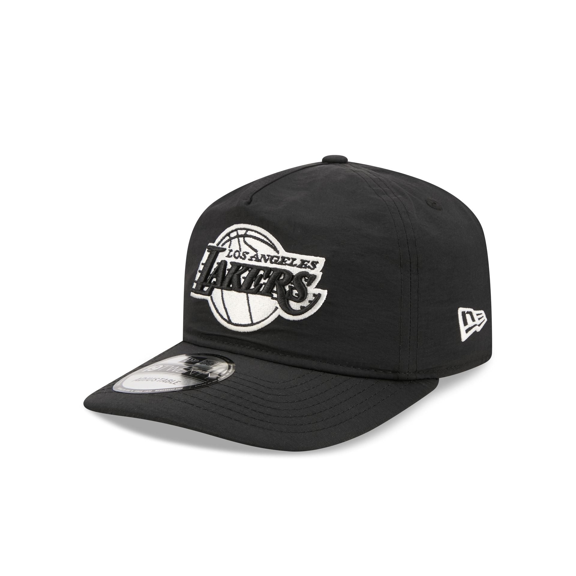 Los Angeles Lakers Black Nylon 19TWENTY Adjustable Hat