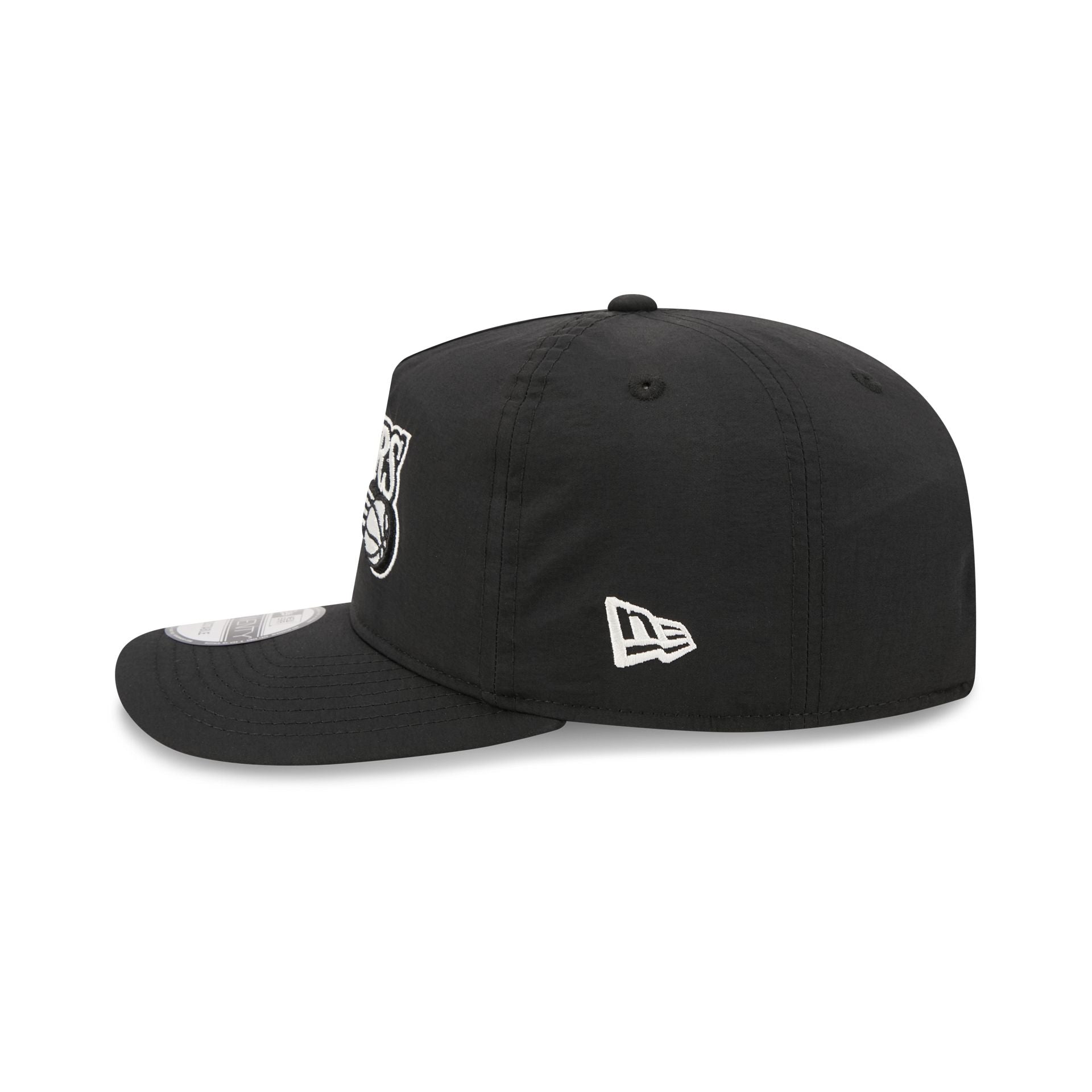 Philadelphia 76ers Black Nylon 19TWENTY Adjustable Hat