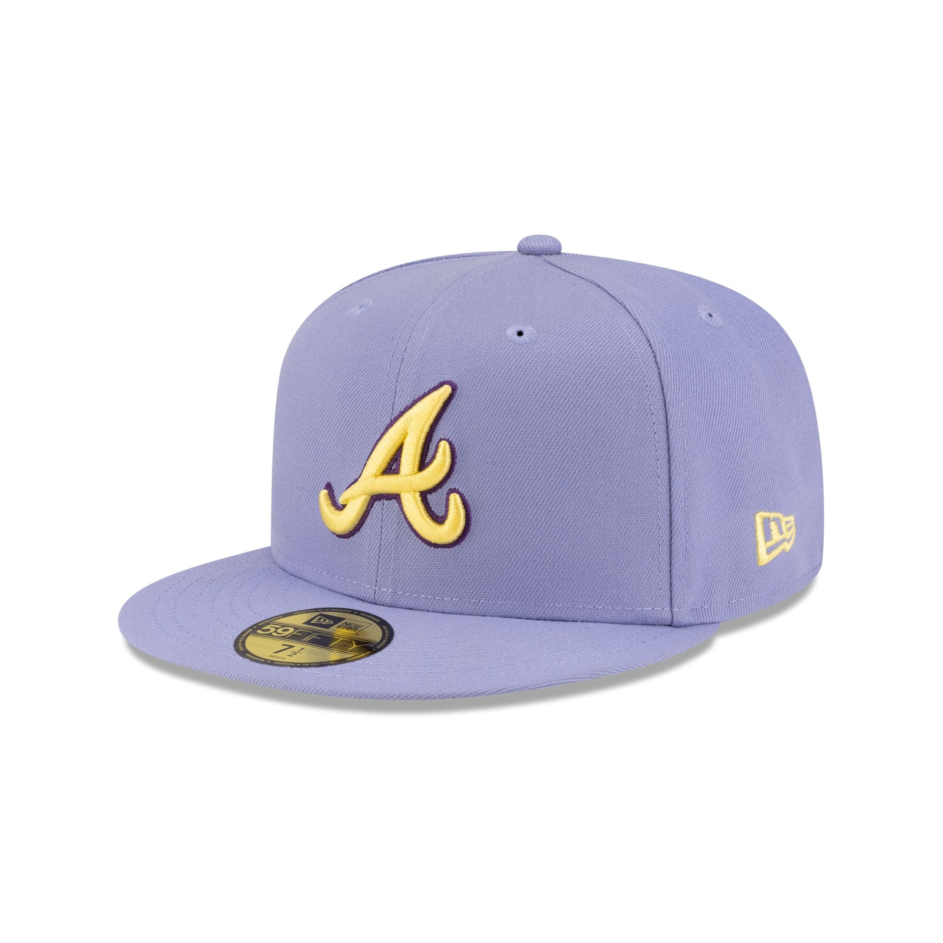Atlanta Braves Lavender Spring 59FIFTY Fitted Hat