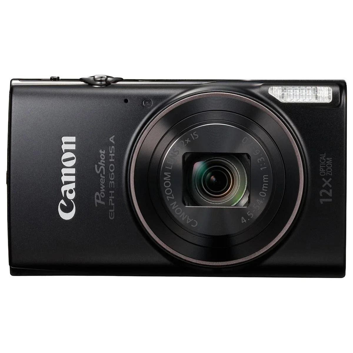 Canon PowerShot ELPH 360 HS Digital Camera Bundle with 64GB microSD Card, SD Ada