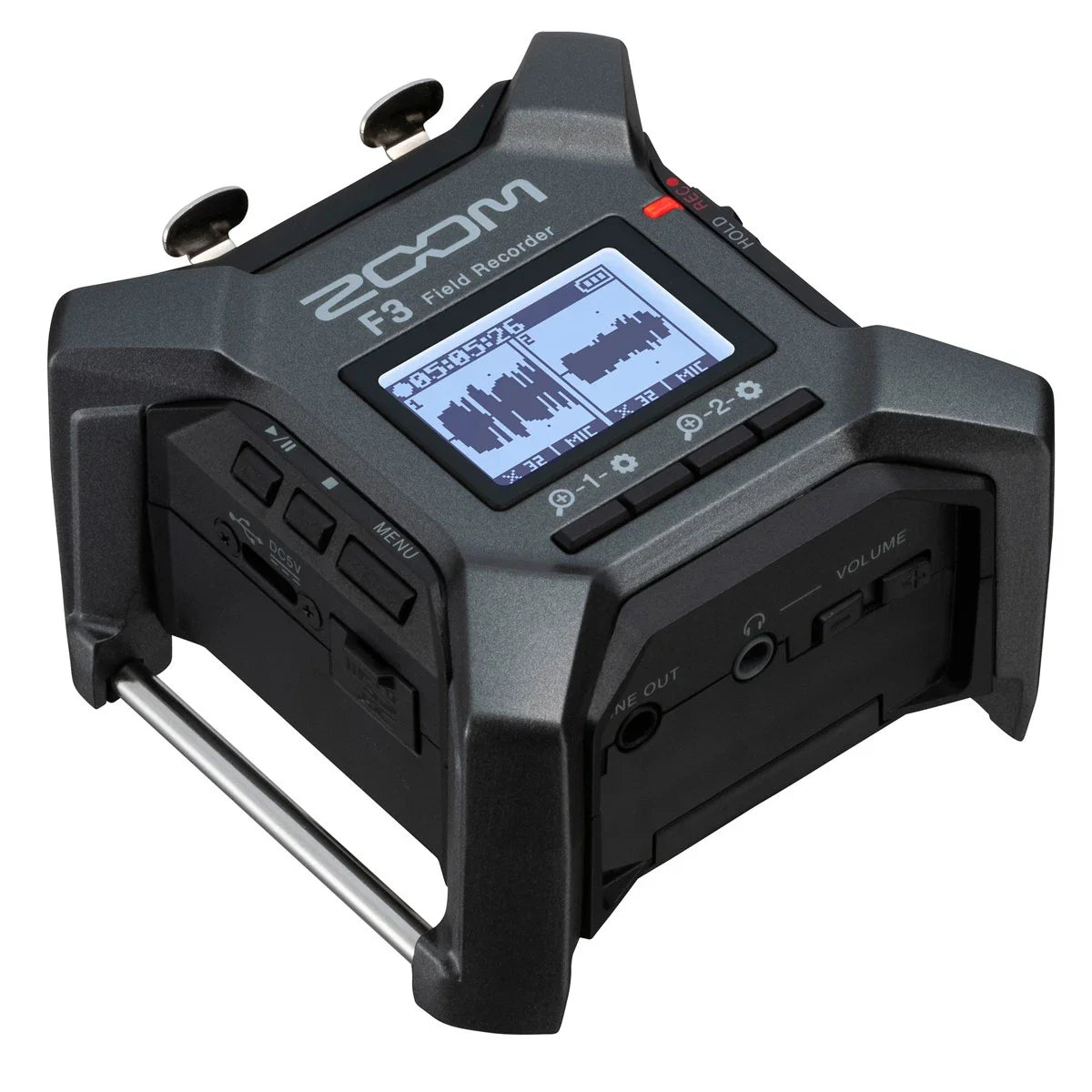 Zoom F3 2-Channel/2-Track Field Recorder, Bundle with 64GB Memory Card, TAPH100