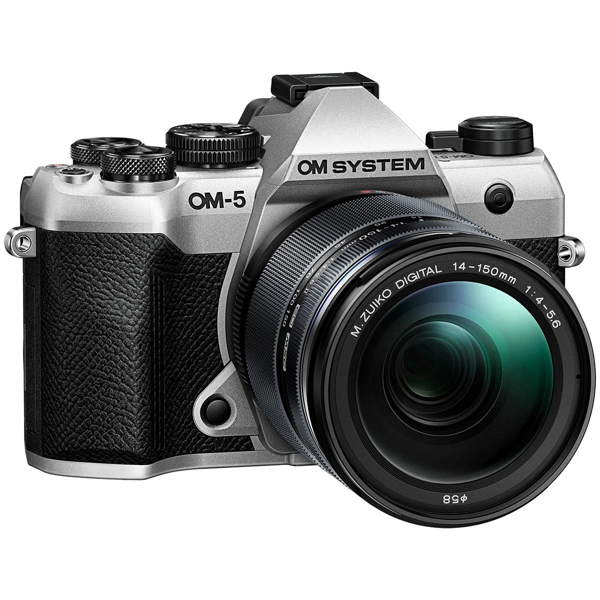 OM SYSTEM OM-5 Mark II Mirrorless Camera, Silver with M.Zuiko Digital ED 14-150m