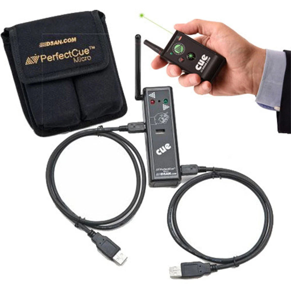 DSAN PerfectCue Micro Ultra Compact Cue Light Remote Presentation Controller wit